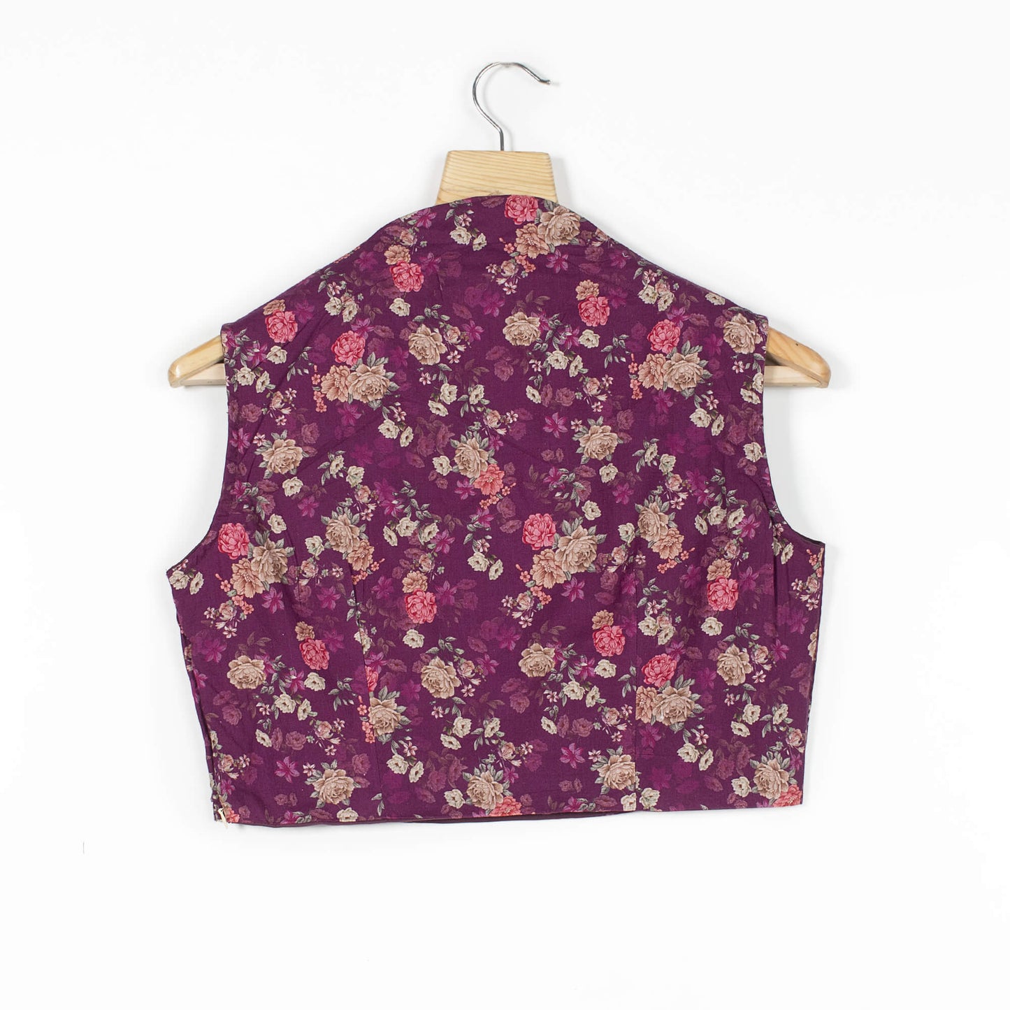 Floral Printed Organic Cotton Collar Blouse