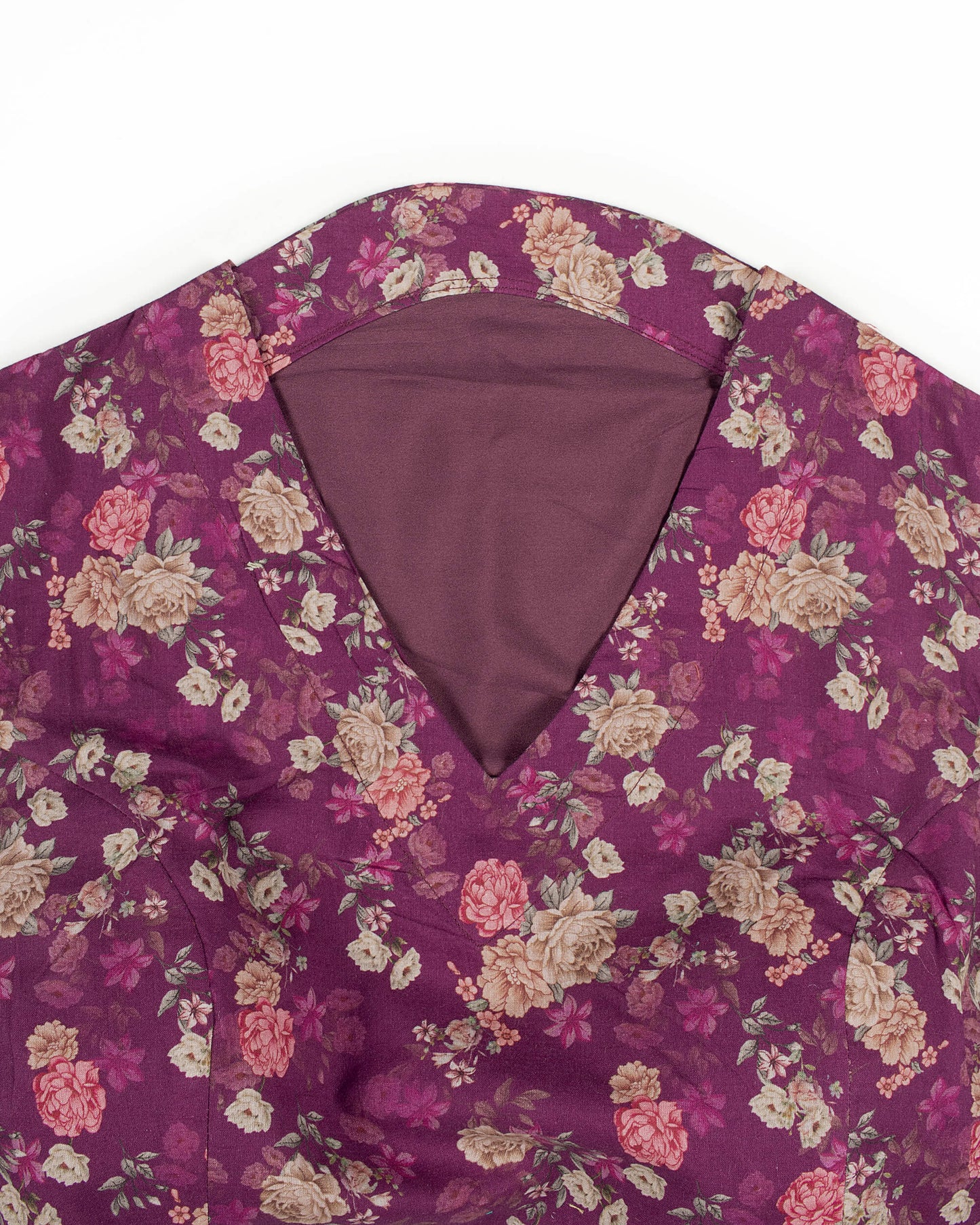 Floral Printed Organic Cotton Collar Blouse