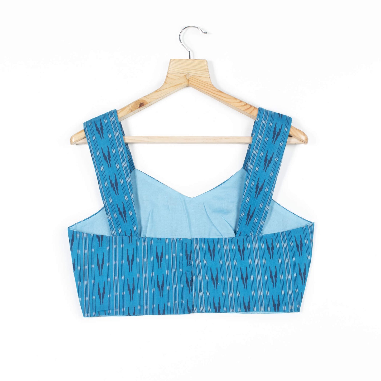 Mercerised Ikat Cotton Blouse