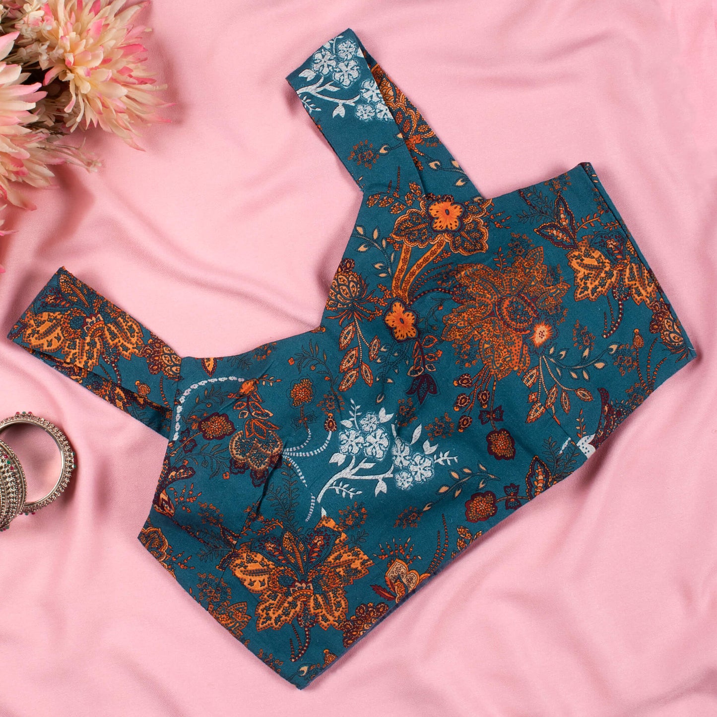 Floral Printed Cambric Blouse