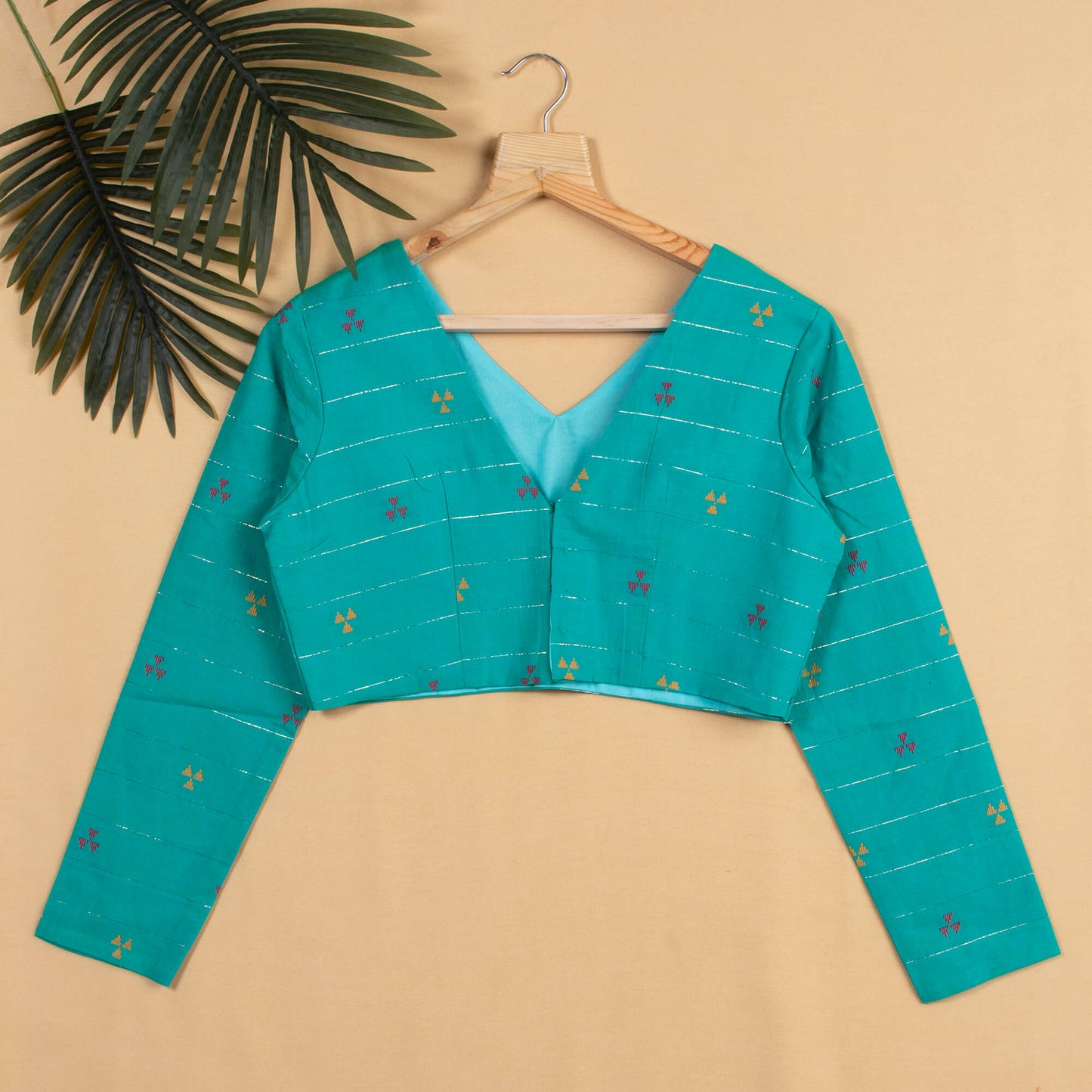 Booti Jamdani Handloom Cotton Blouse