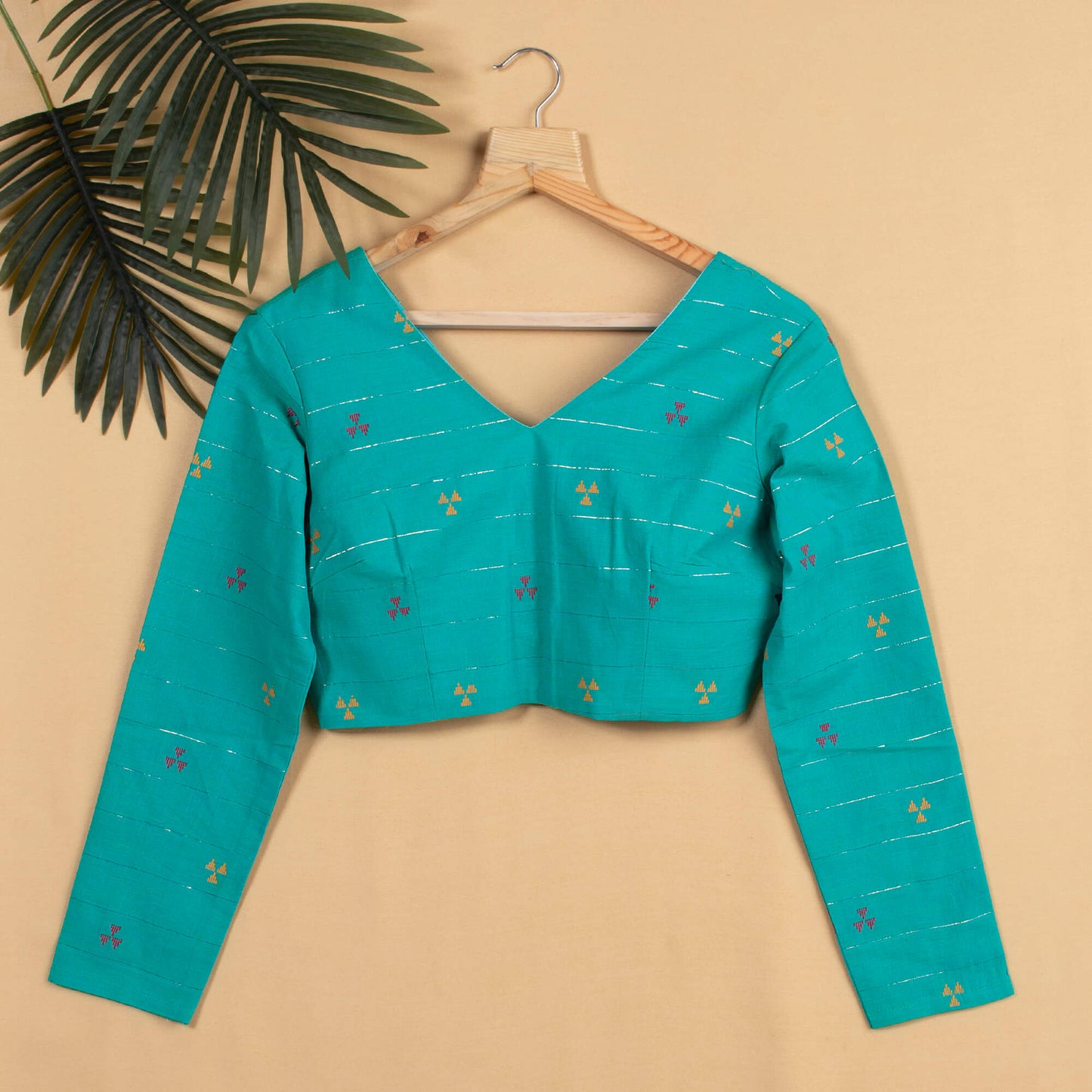 Booti Jamdani Handloom Cotton Blouse