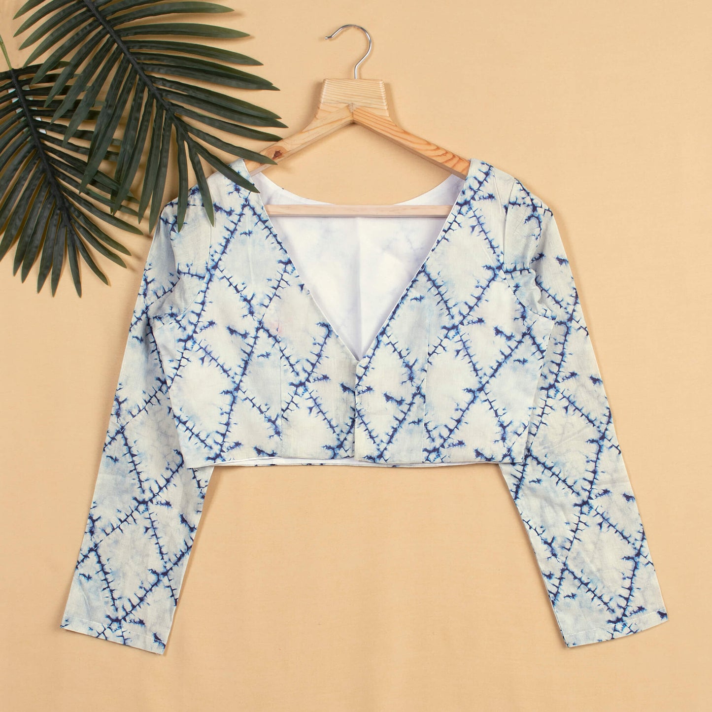 Shibori Printed Cotton Blouse