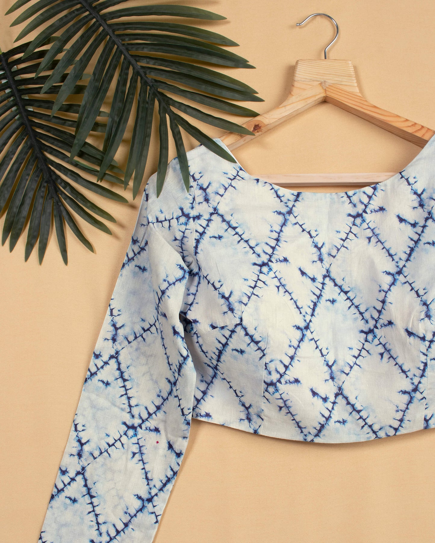 Shibori Printed Cotton Blouse