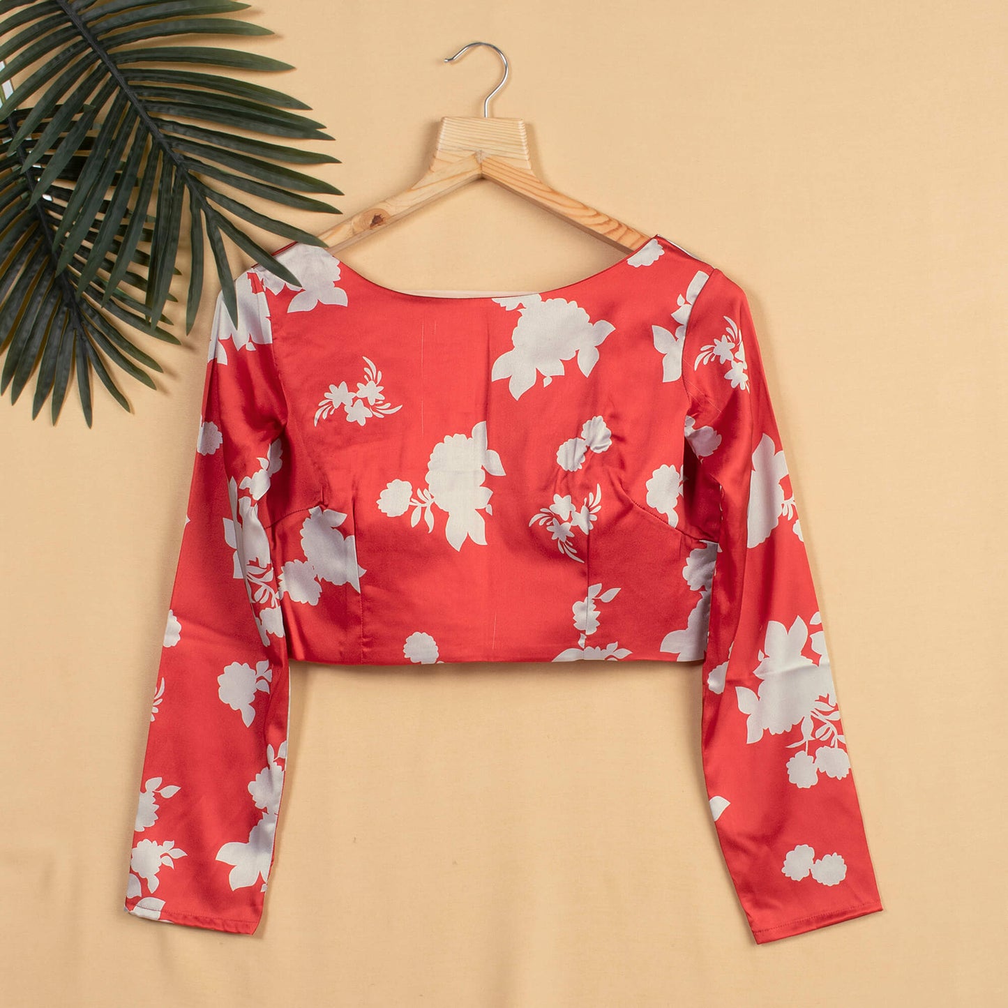 Floral Printed Satin Blouse