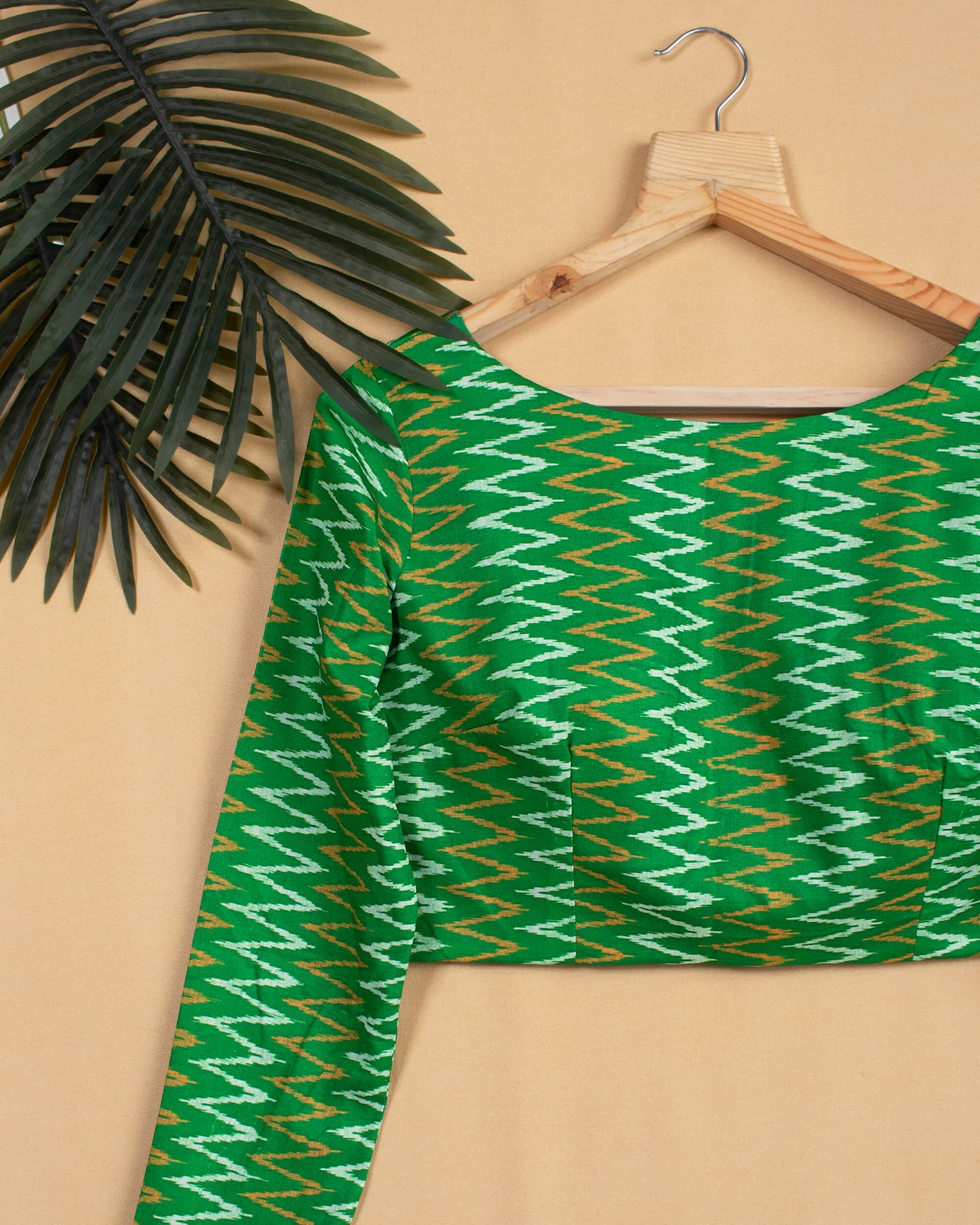 Ikkat Printed Crepe Blouse