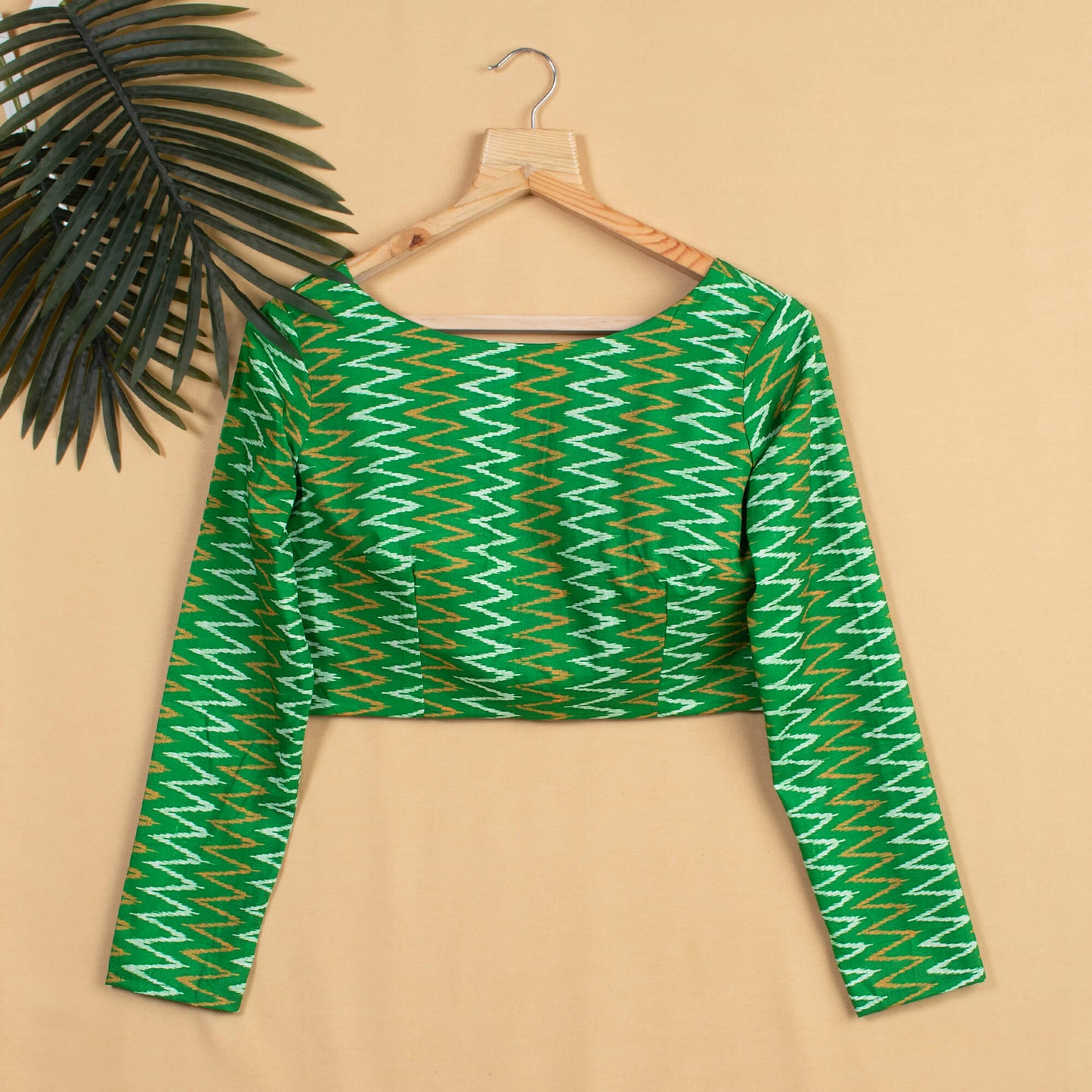 Ikkat Printed Crepe Blouse