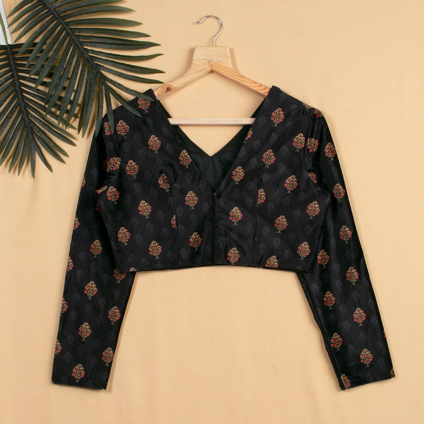 Booti Printed Velvet Blouse