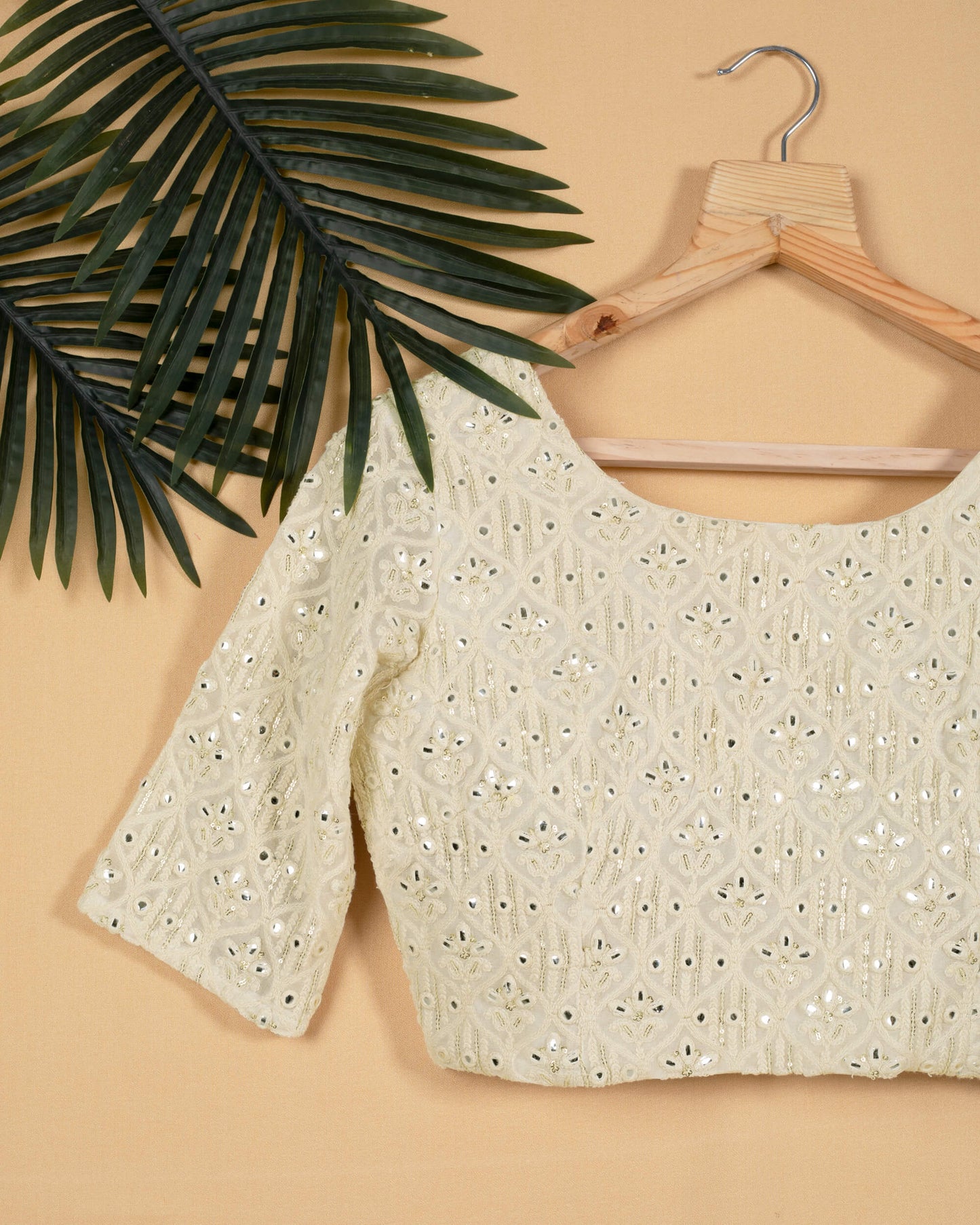 Trellis Premium Sequins Embroidery Blouse