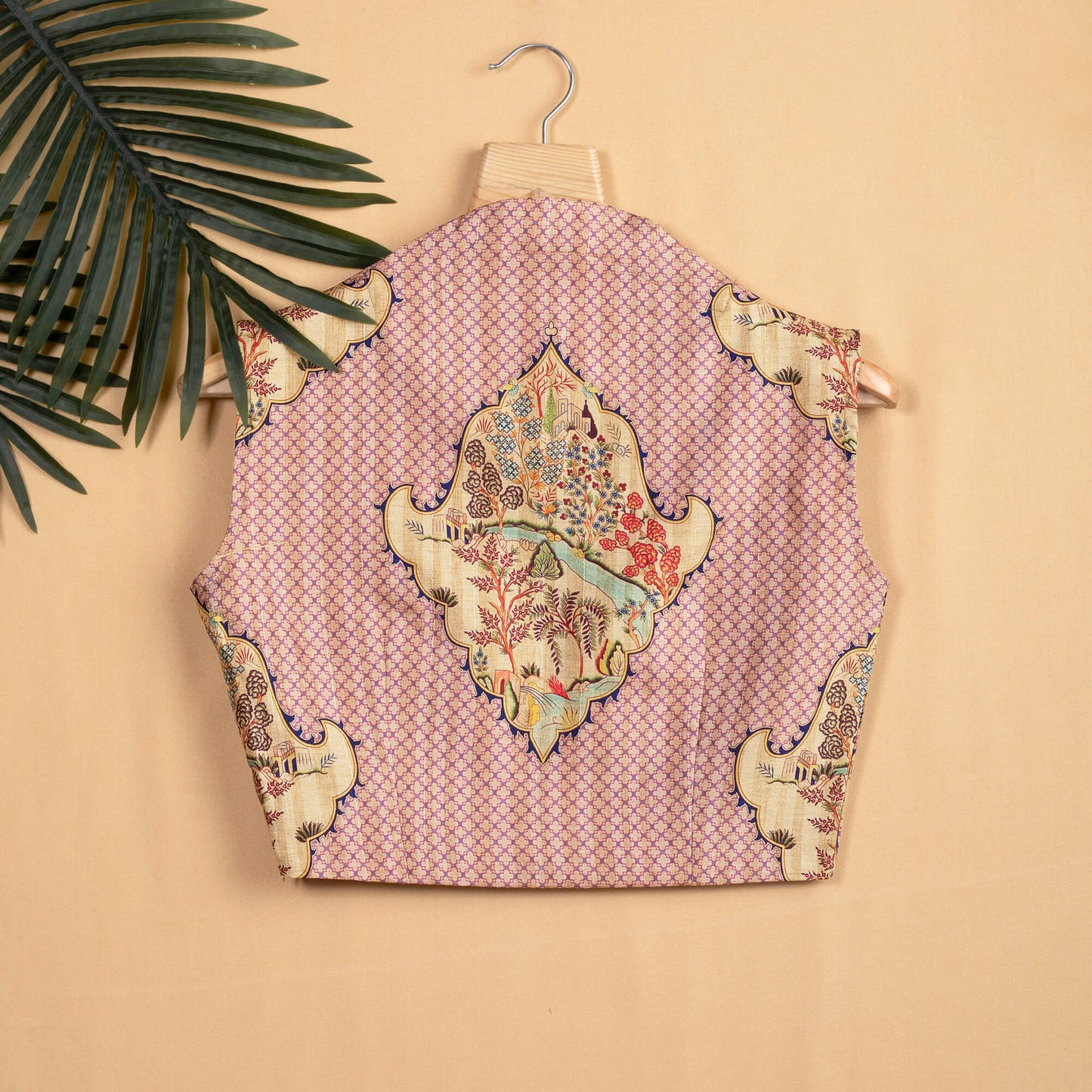 Madhuvanii Printed V Neck Blouse