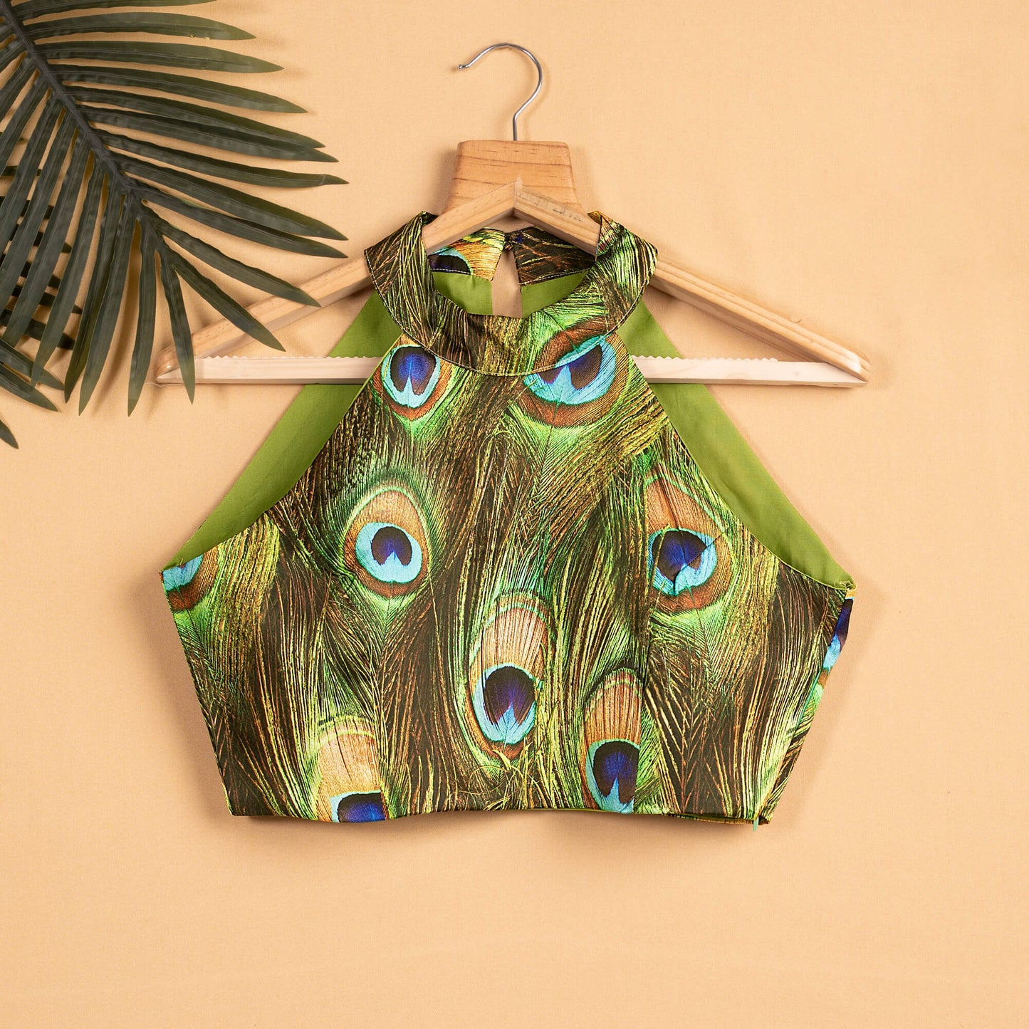 Peacock Feather Printed Blouse