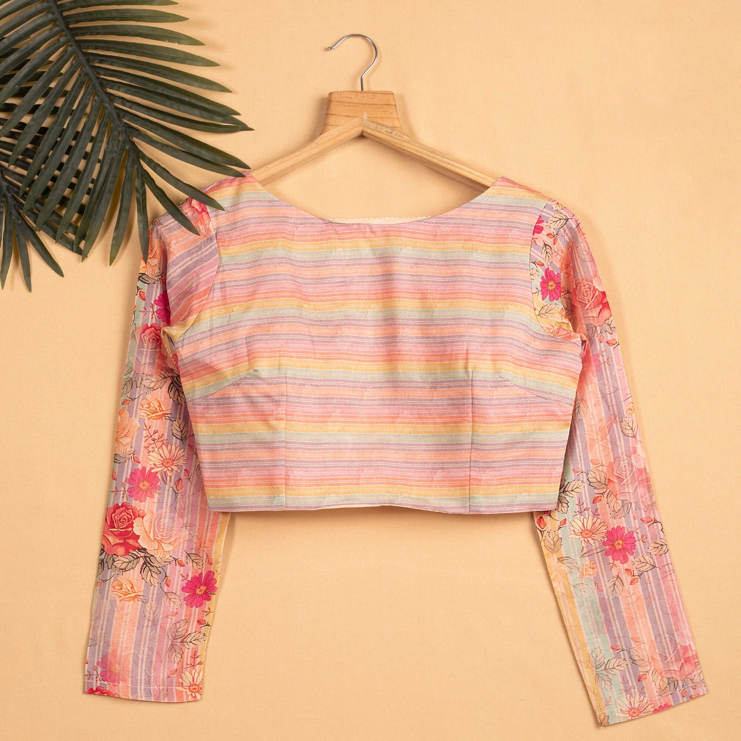 Floral Viscose Chanderi Blouse