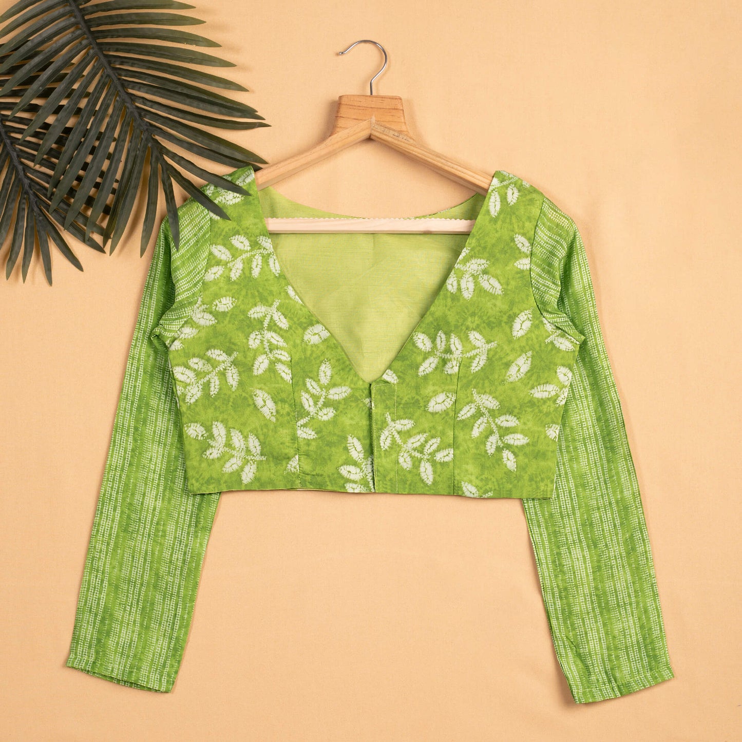 Leaf Viscose Chanderi Blouse