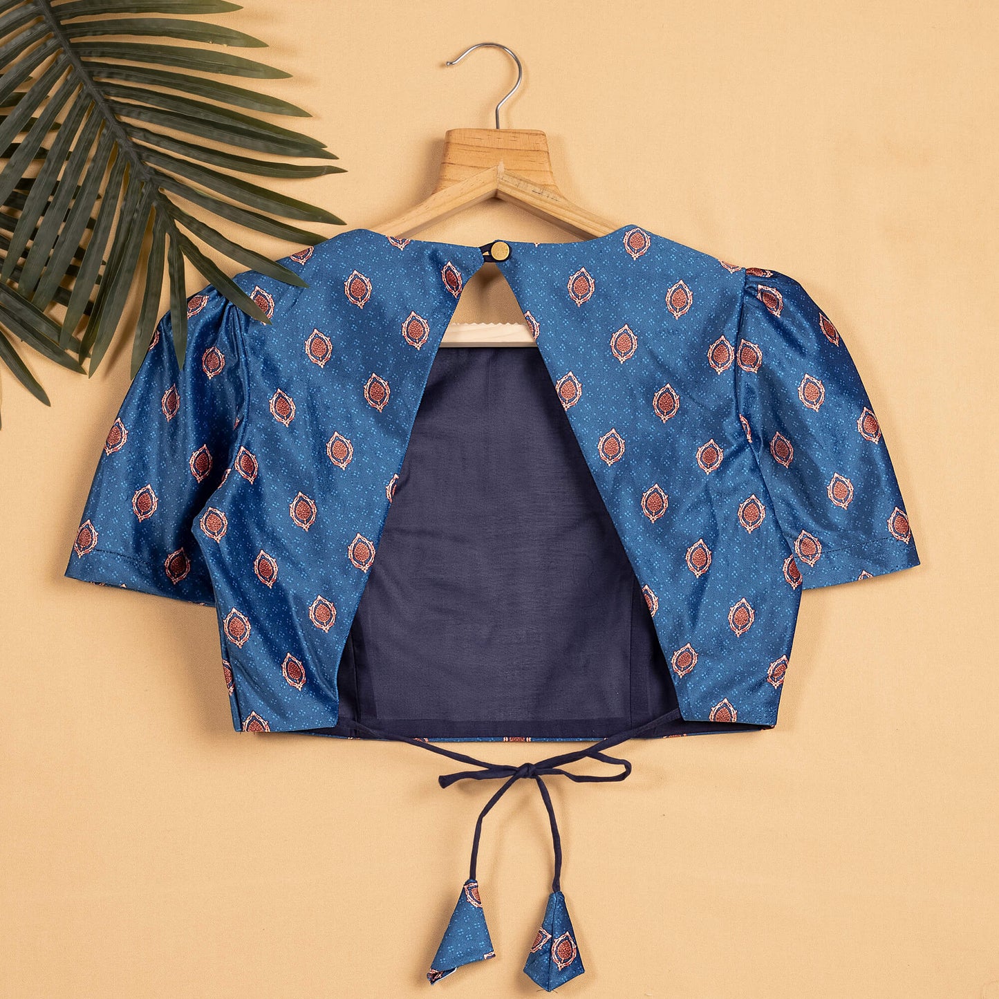 Booti Printed Backless Blouse