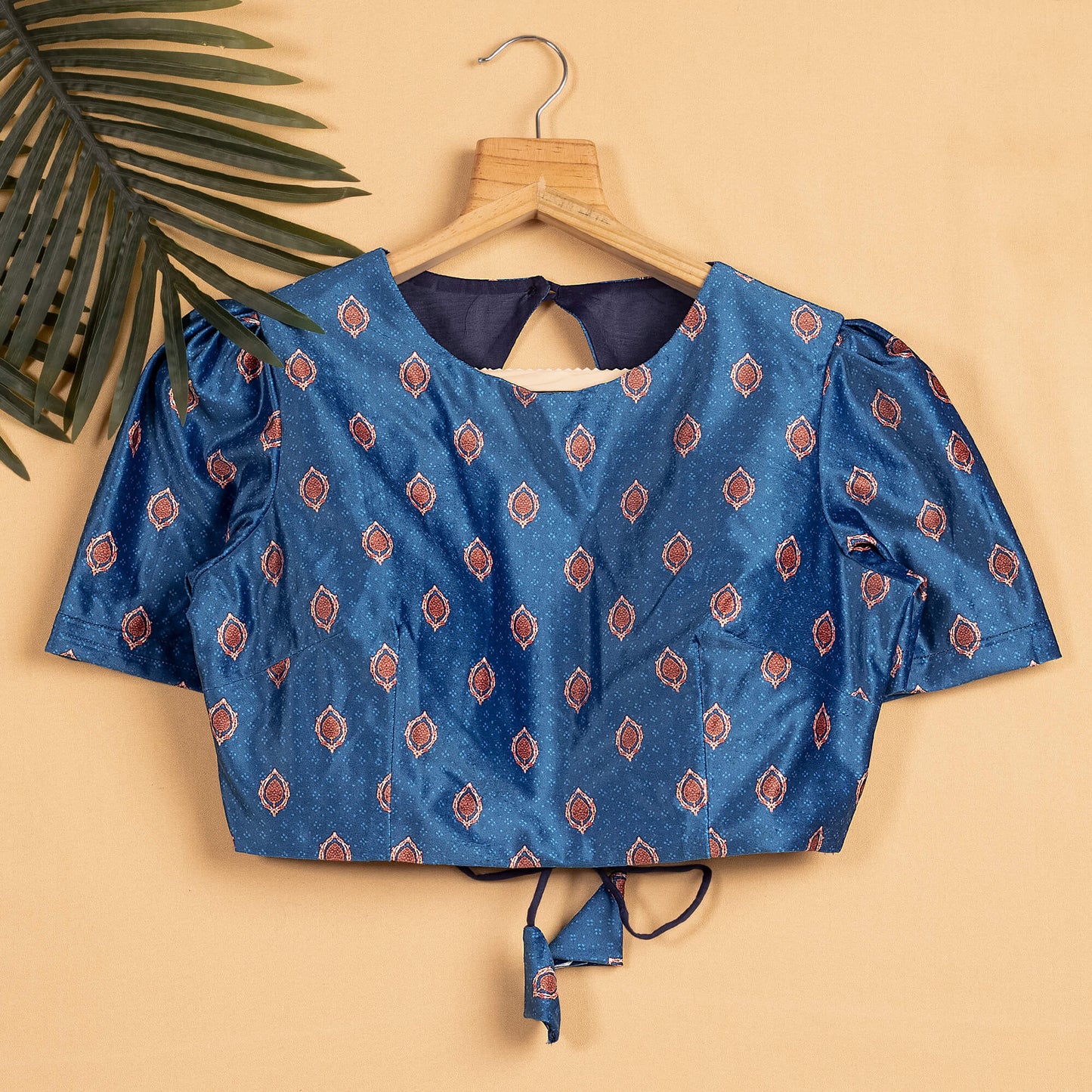Booti Printed Backless Blouse