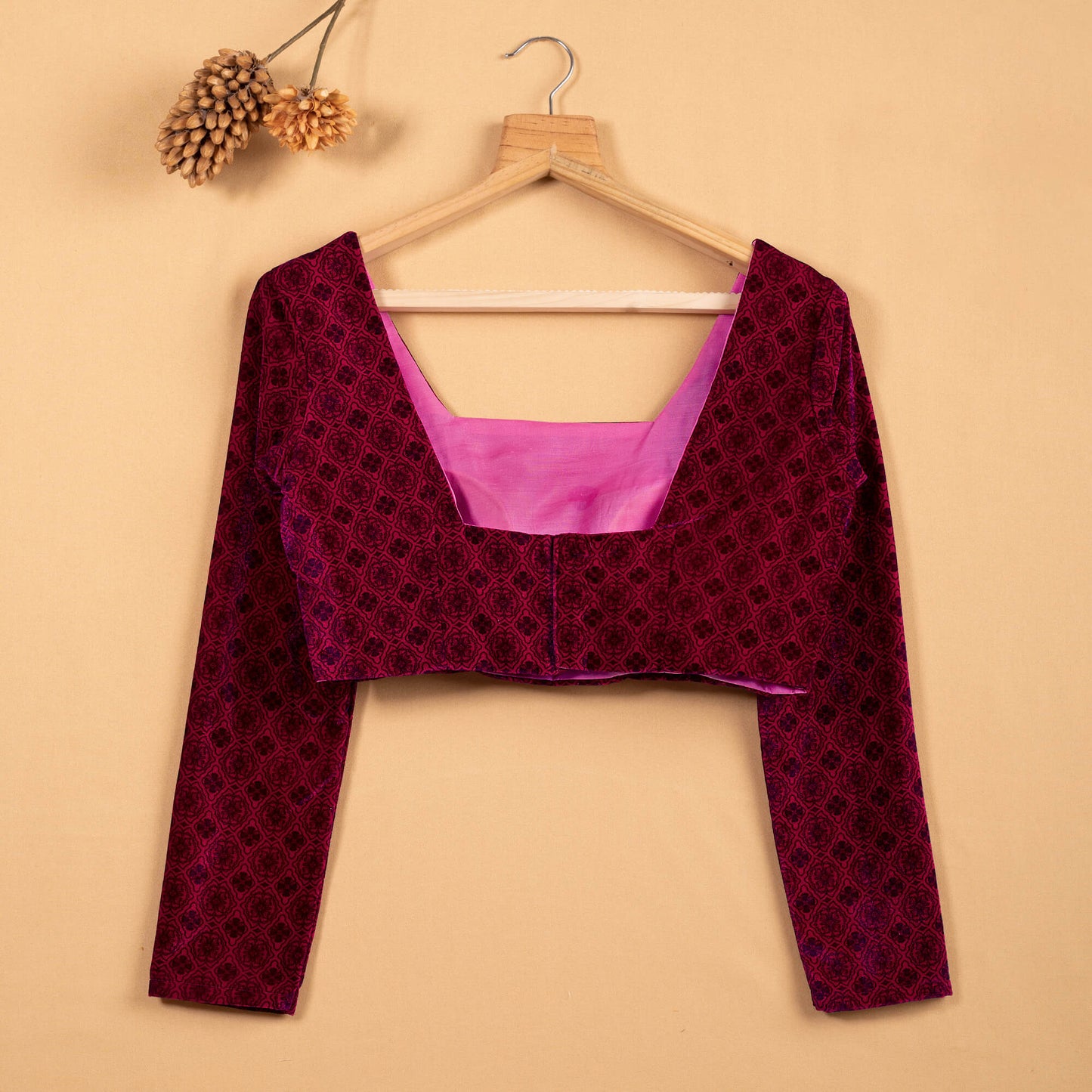 Floral Velvet Blouse