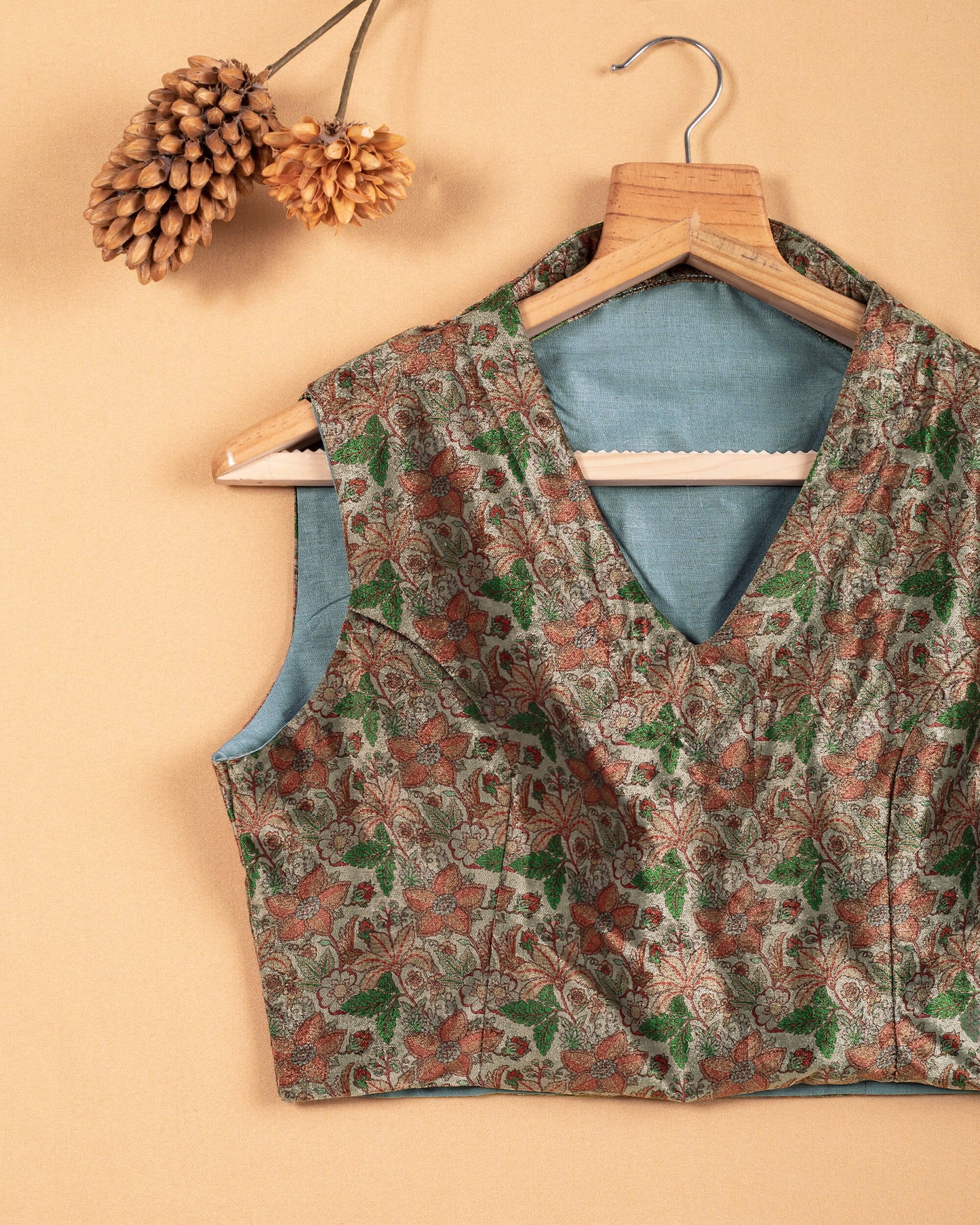 Floral Velvet Blouse