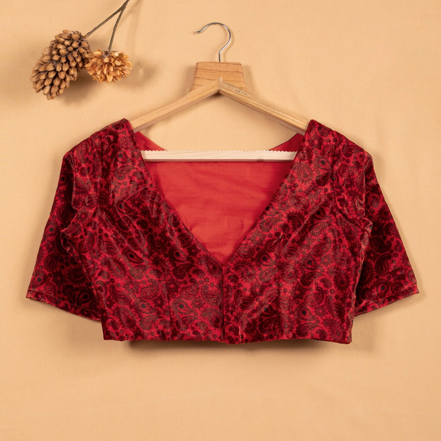 Paisely Velvet Blouse