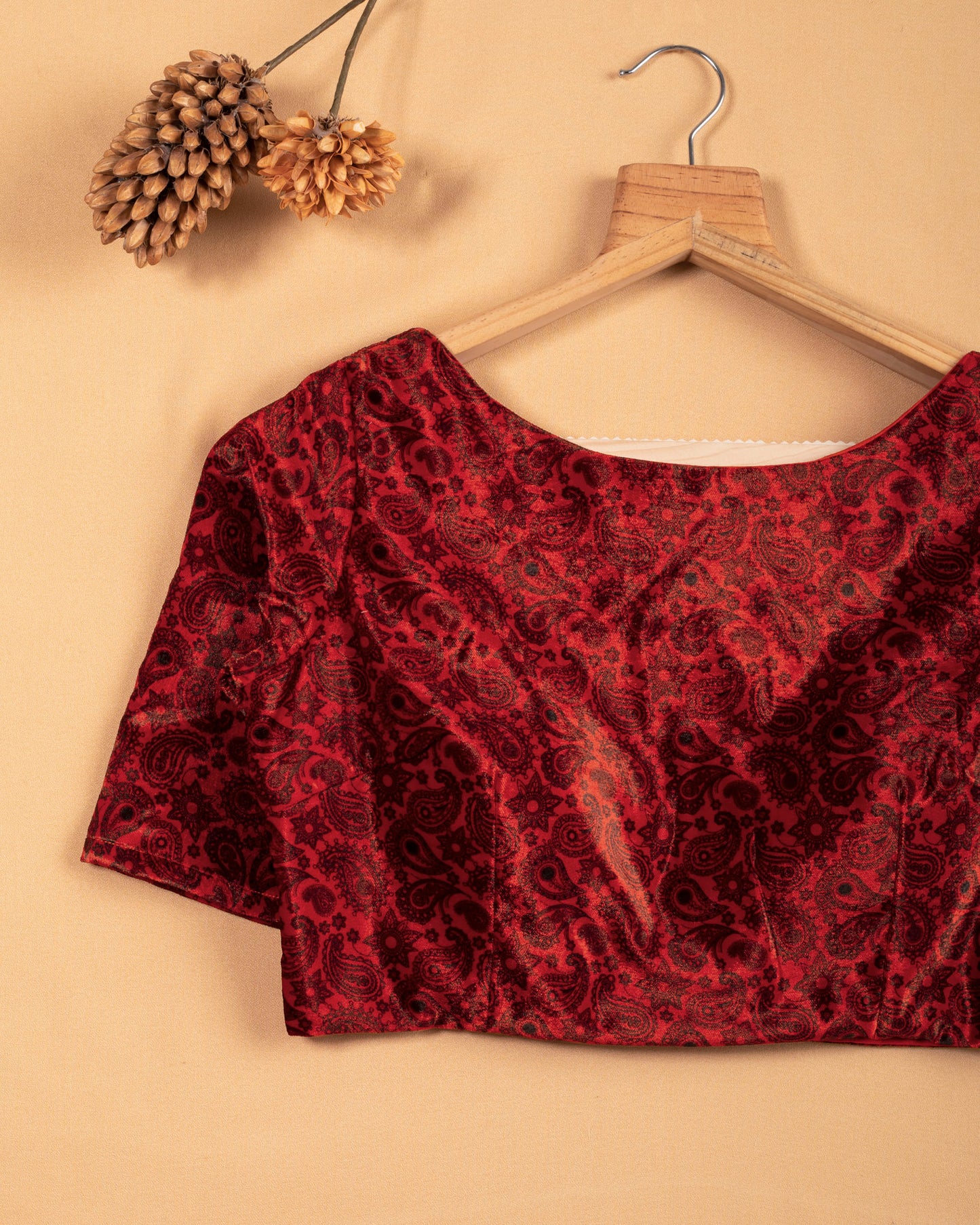 Paisely Velvet Blouse