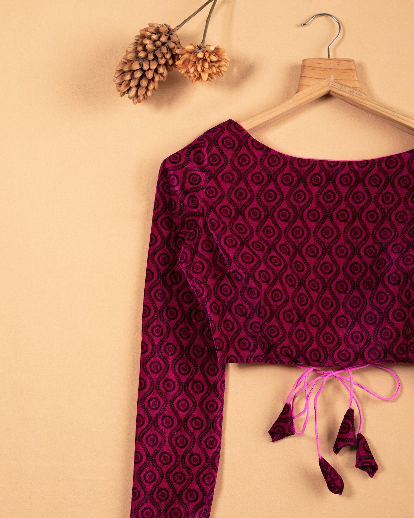 Trellis Velvet Blouse