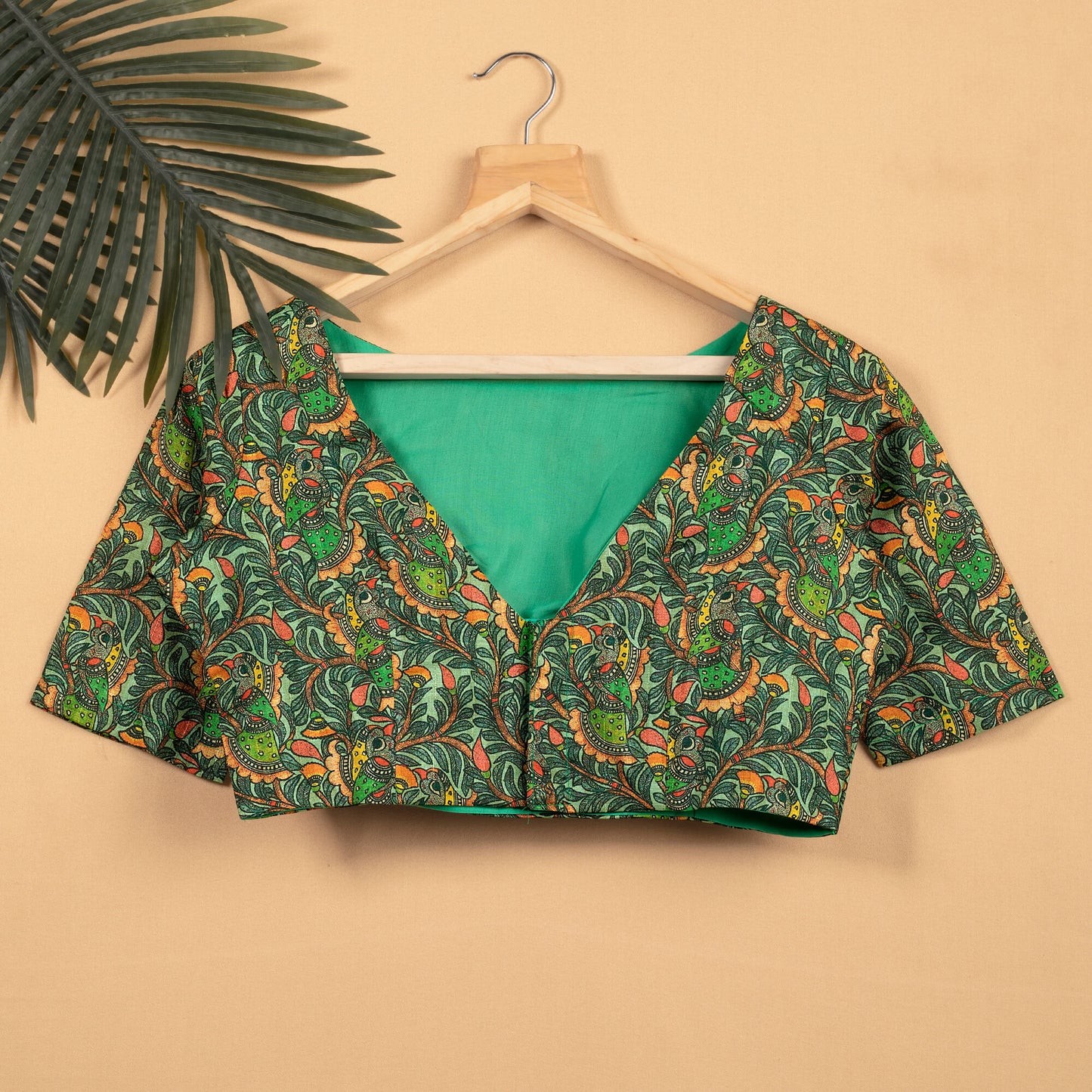 Madhuvanii Printed Silk Blouse