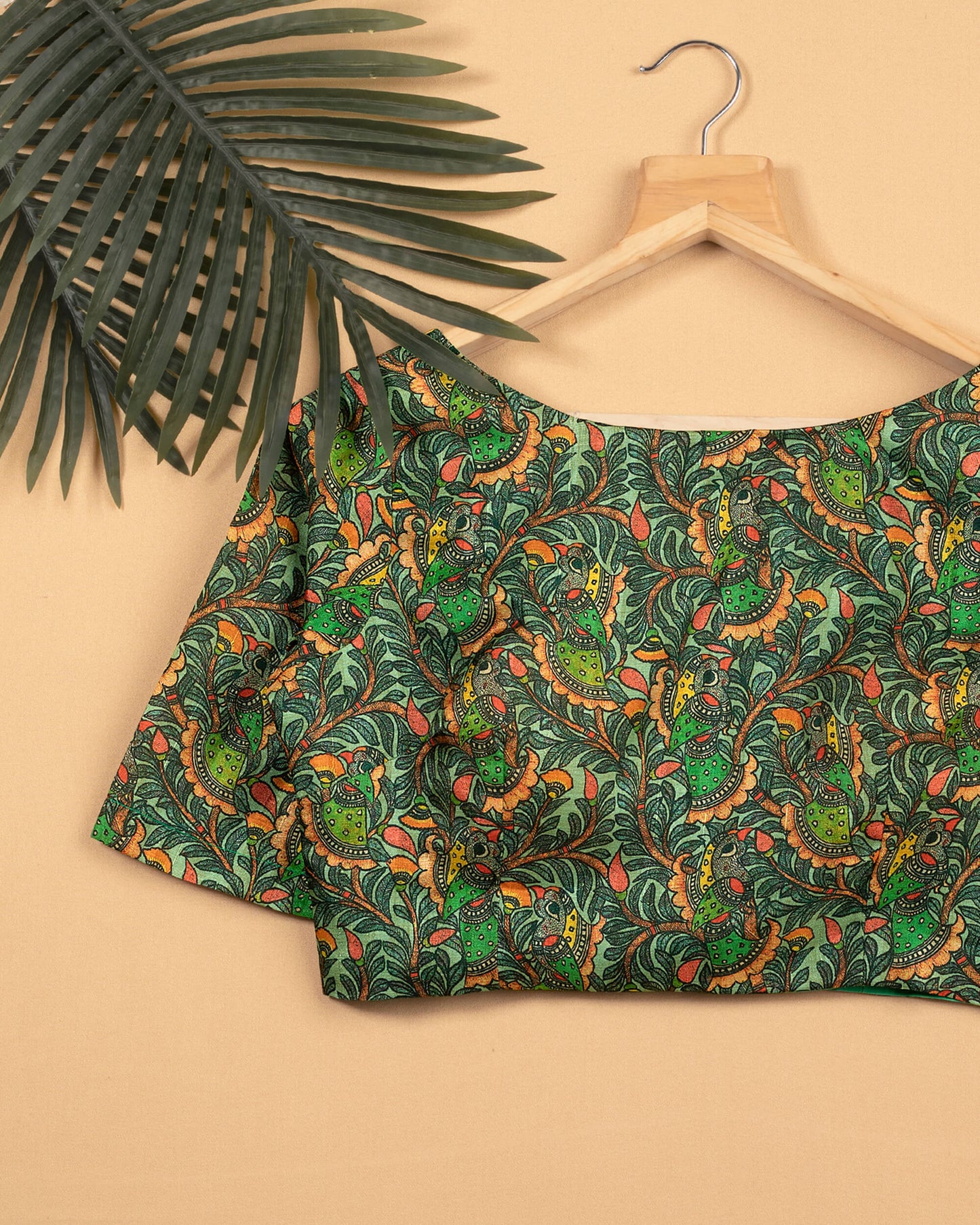 Madhuvanii Printed Silk Blouse