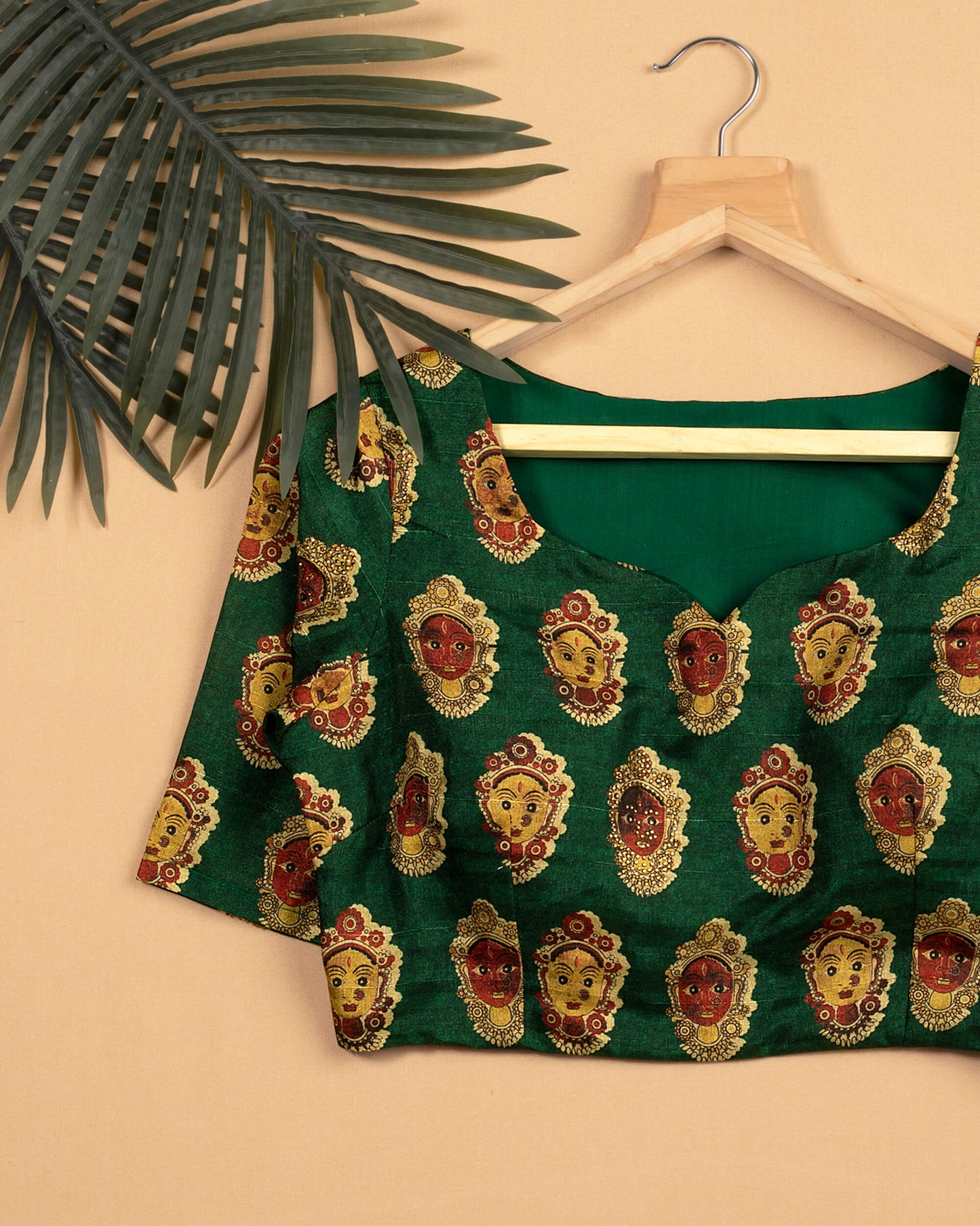 Kalamkrii Printed Silk Blouse