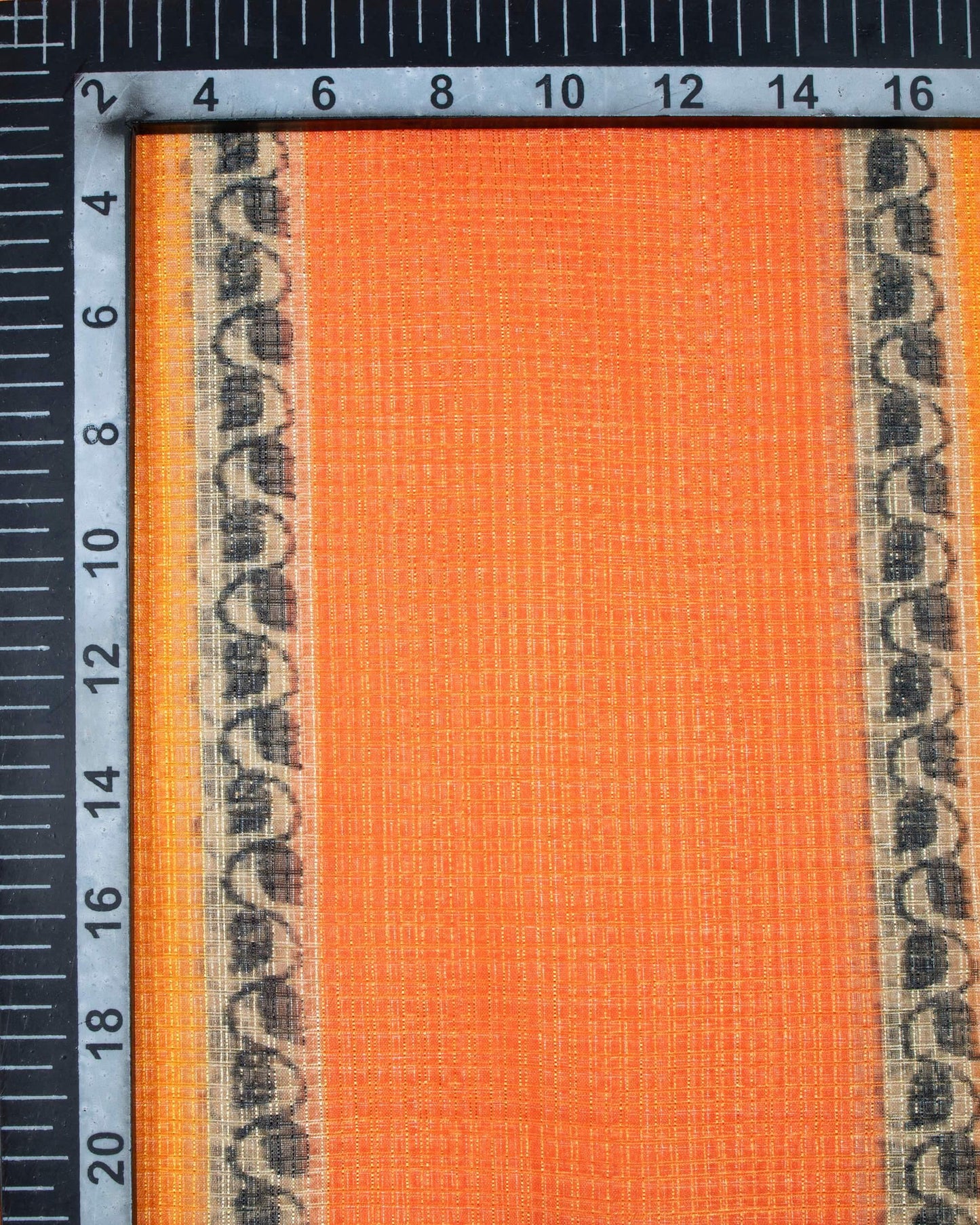 Raspberry Red And Beige Stripes Pattern Digital Print Kota Doria Dupatta With Tassels - Fabcurate