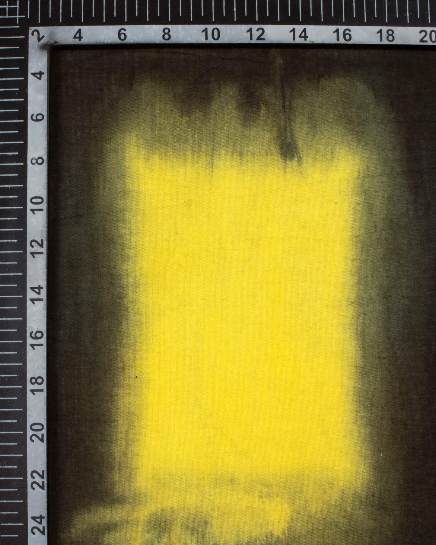 Black And Yellow Shiiborii Hand Tye And Dye Cotton Mulmul Dupatta With Tassels