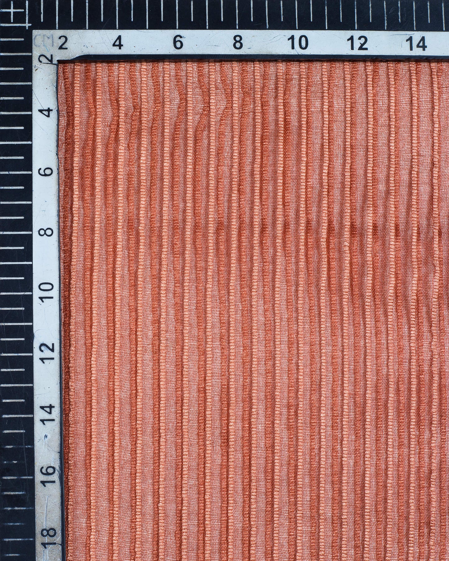 Brown And Peach Stripes Pattern Woven Bhagalpuri Viscose By Tusser Silk Dupatta - Fabcurate