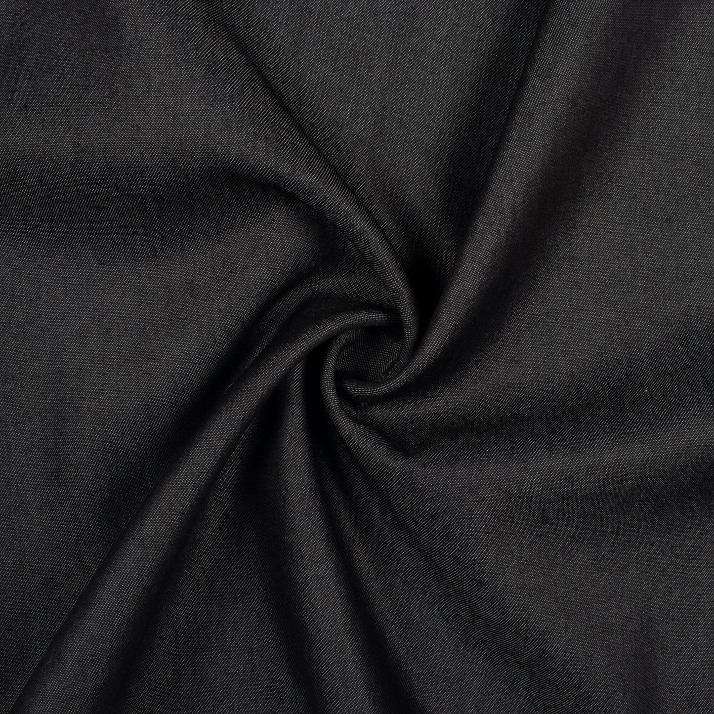 Black Plain Dual Tone Tensile Denim Fabric (Width 58 Inches)