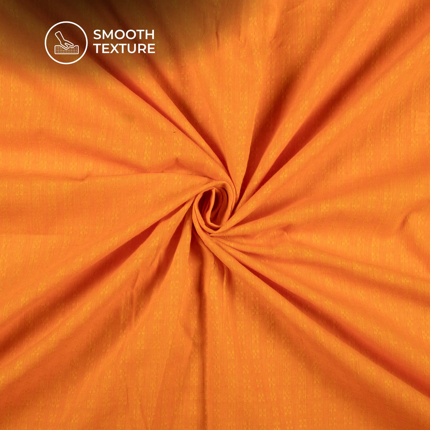 Honey Orange Stripes Handloom Cotton Fabric