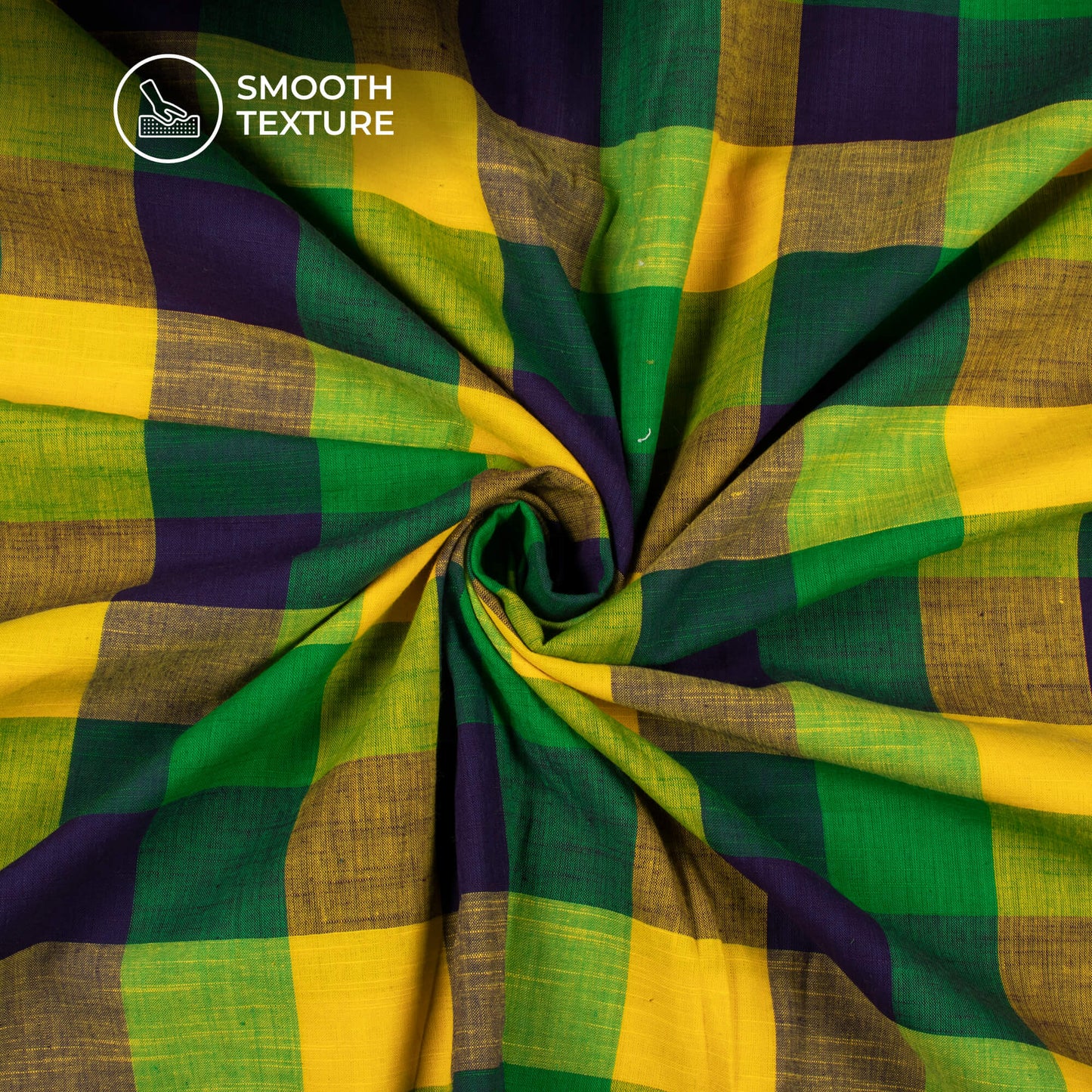 Exclusive Checked Handloom Cotton Fabric