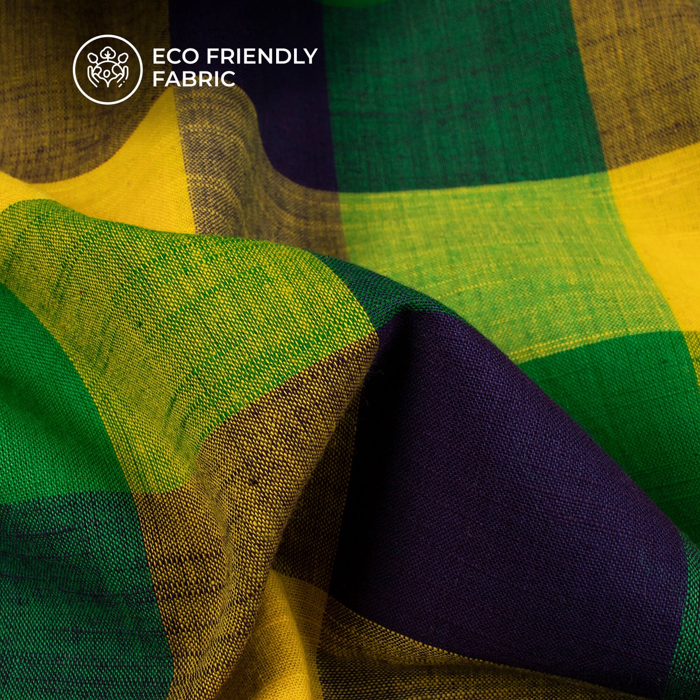 Exclusive Checked Handloom Cotton Fabric