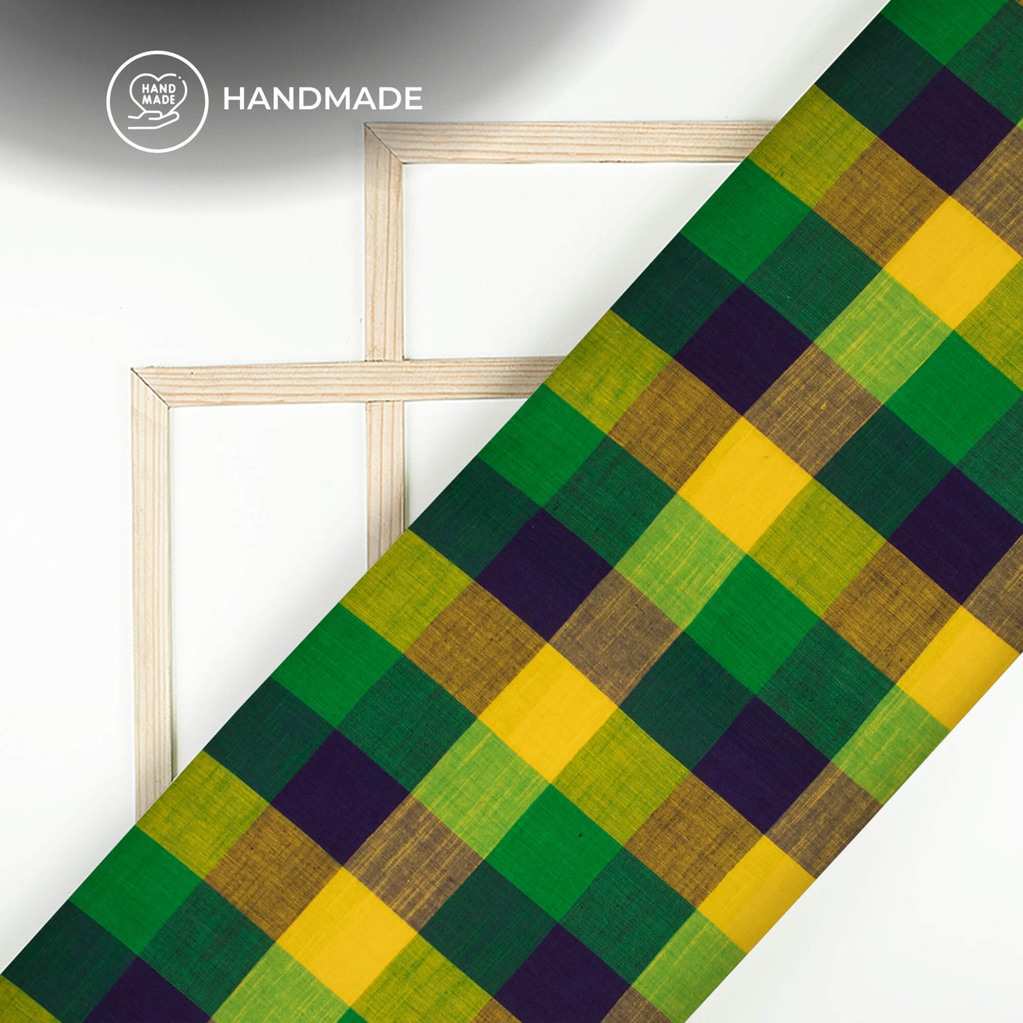 Exclusive Checked Handloom Cotton Fabric