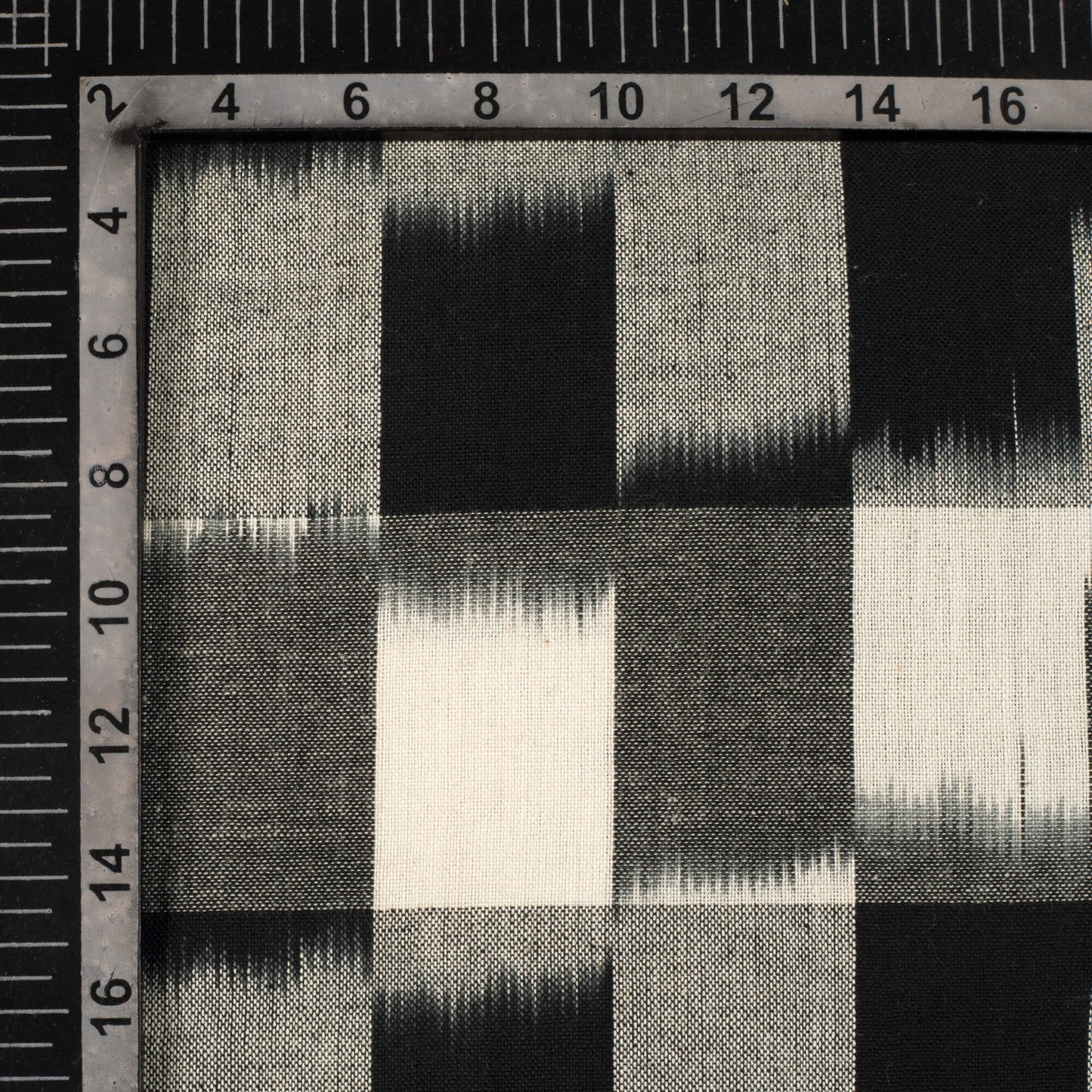 Pre-Washed Pochampally Double Ikat Cotton Fabric