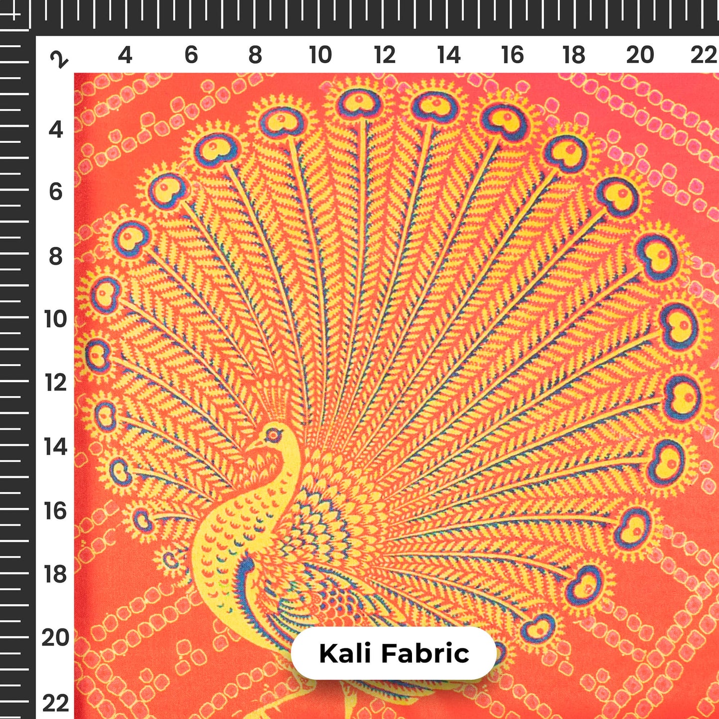 Red And Off White Traditional Kali Set With Unstitched Blouse