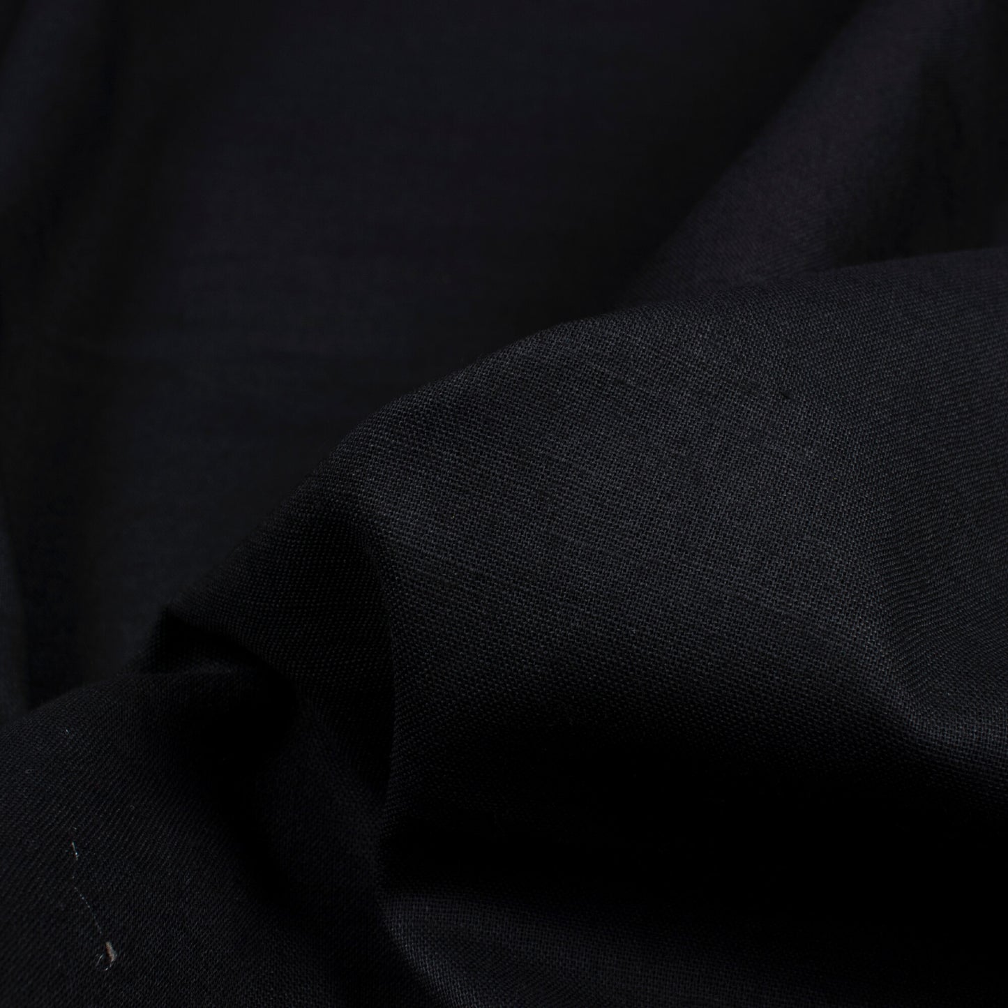 Black Plain Cotton Cambric Fabric - Fabcurate