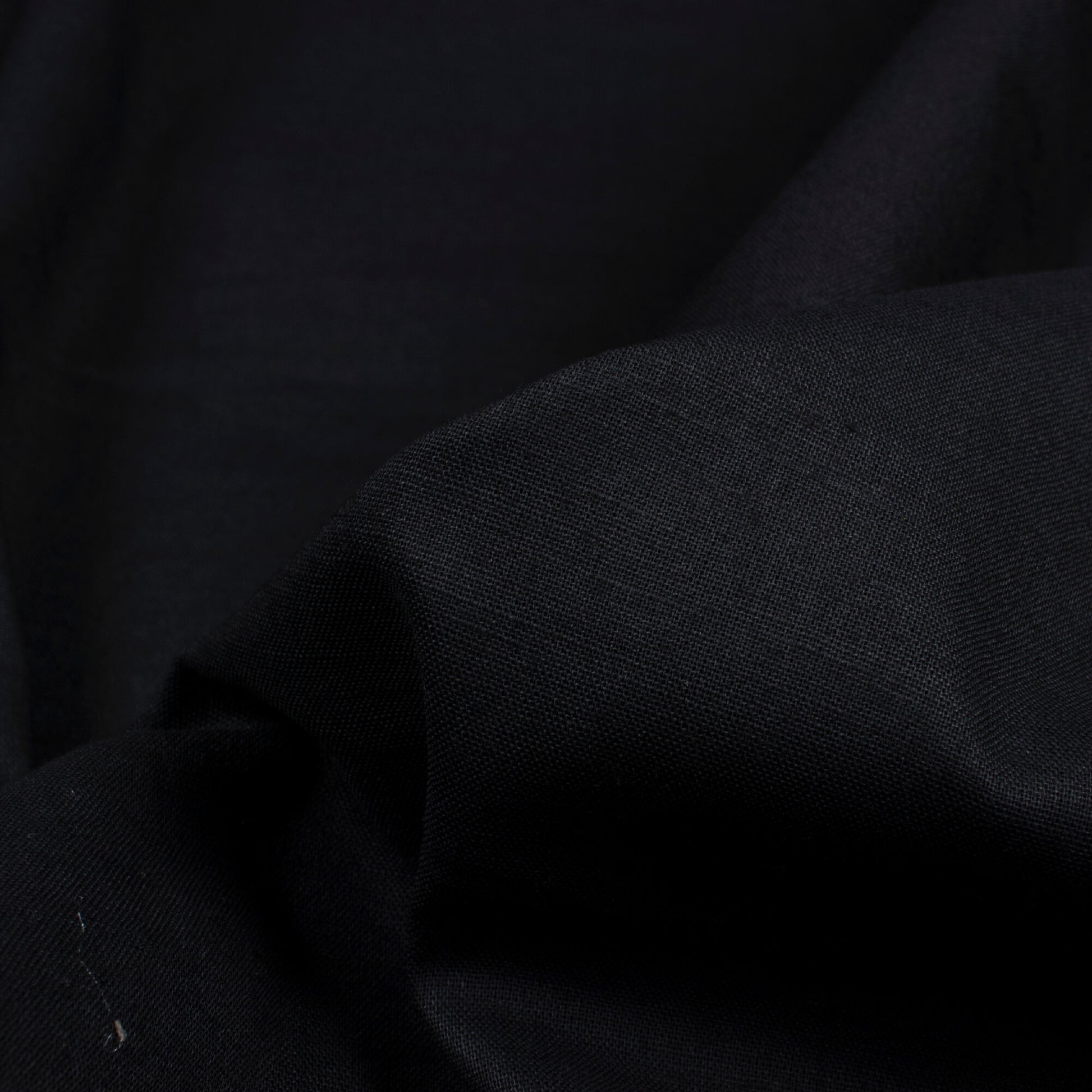 Black Plain Cotton Cambric Fabric - Fabcurate