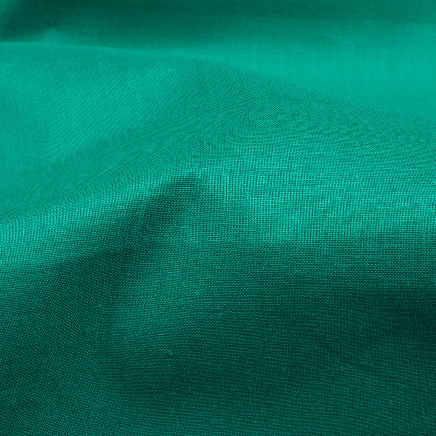 Pine Green Plain Cotton Cambric Fabric - Fabcurate