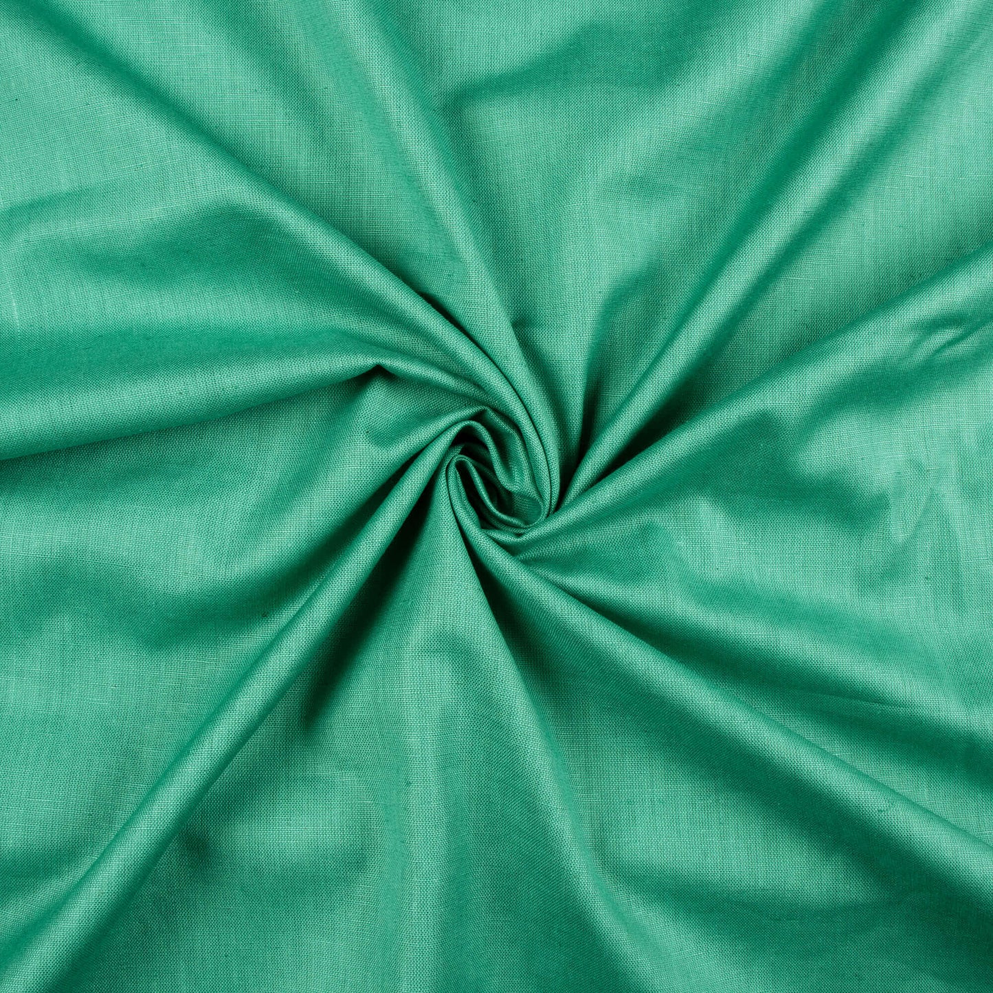 Viridian Green Plain Cotton Flex Fabric