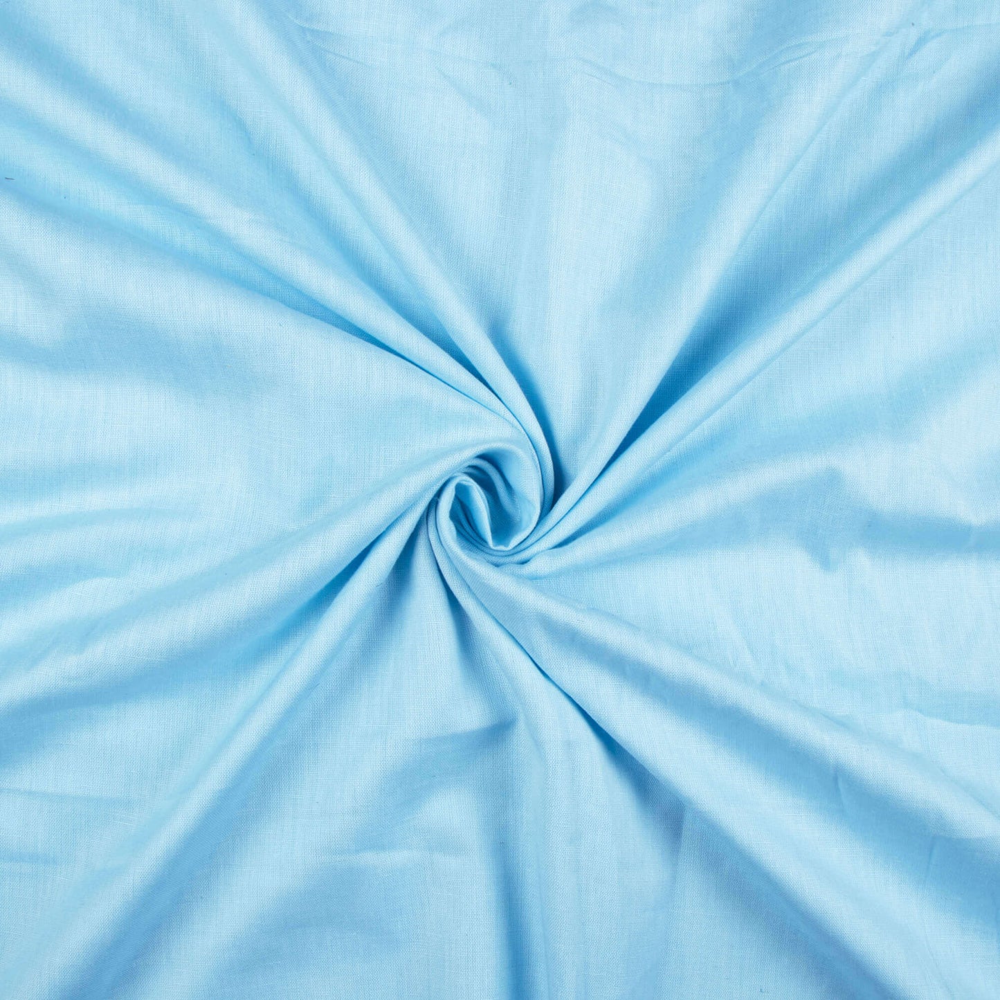 Powder Blue Plain Cotton Flex Fabric