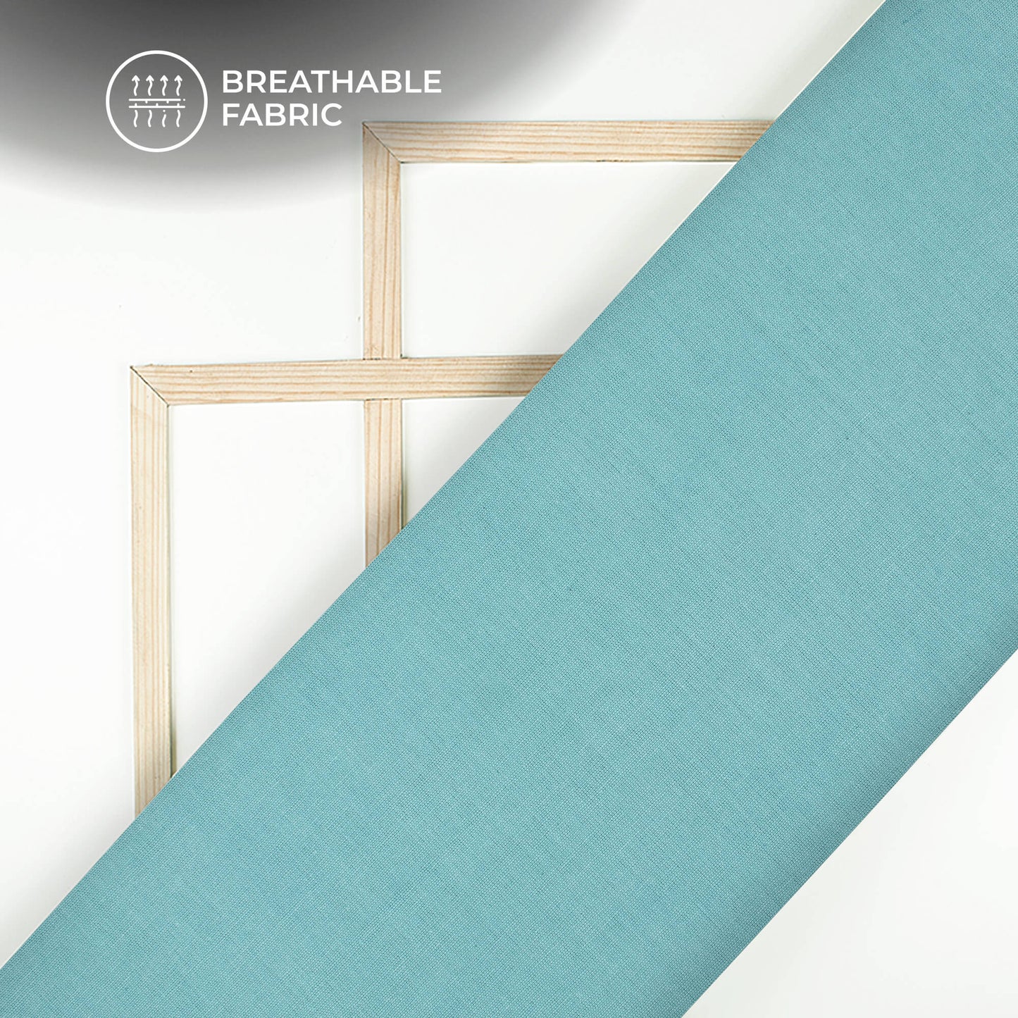 Tiffany Blue Plain Cotton Flex Fabric