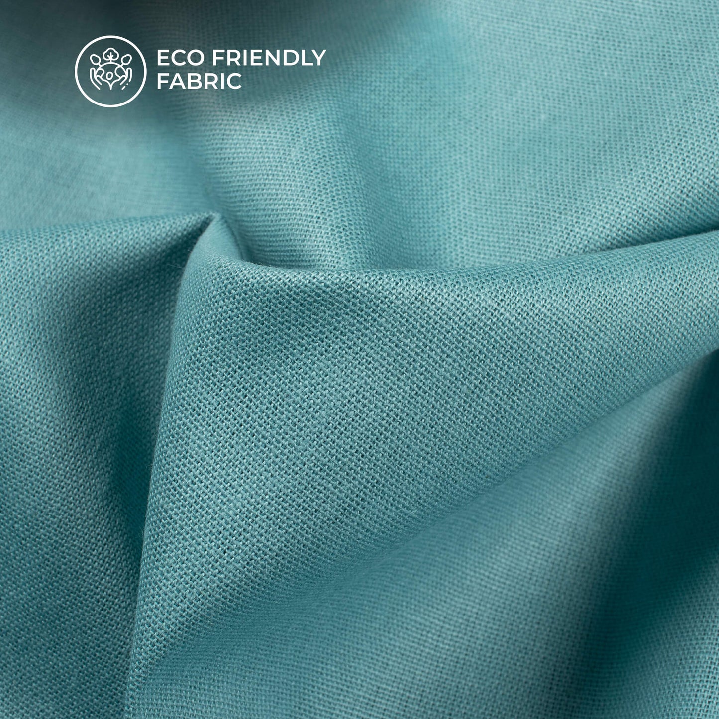 Tiffany Blue Plain Cotton Flex Fabric
