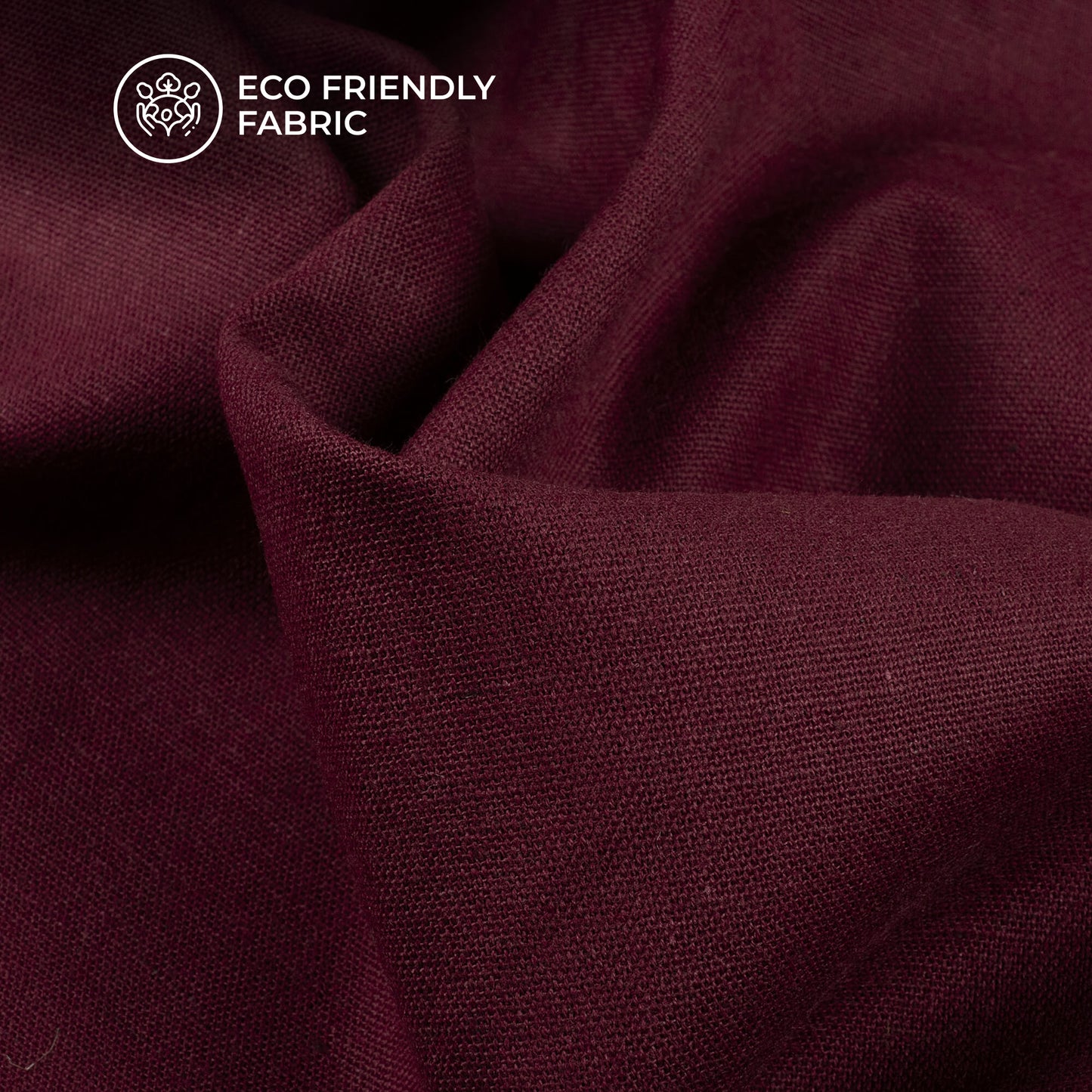 Mahogany Red Plain Cotton Flex Fabric