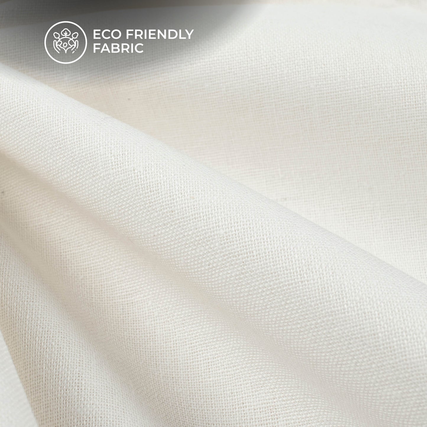 White Plain Cotton Flex Fabric