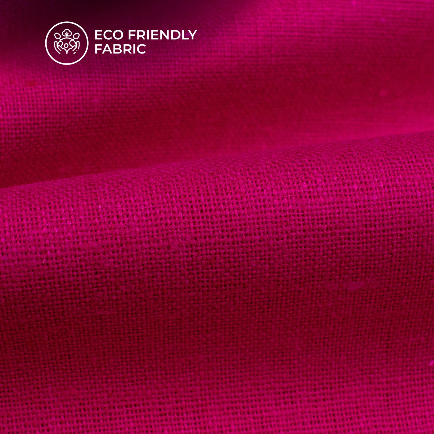 Magenta Pink Plain Cotton Flex Fabric