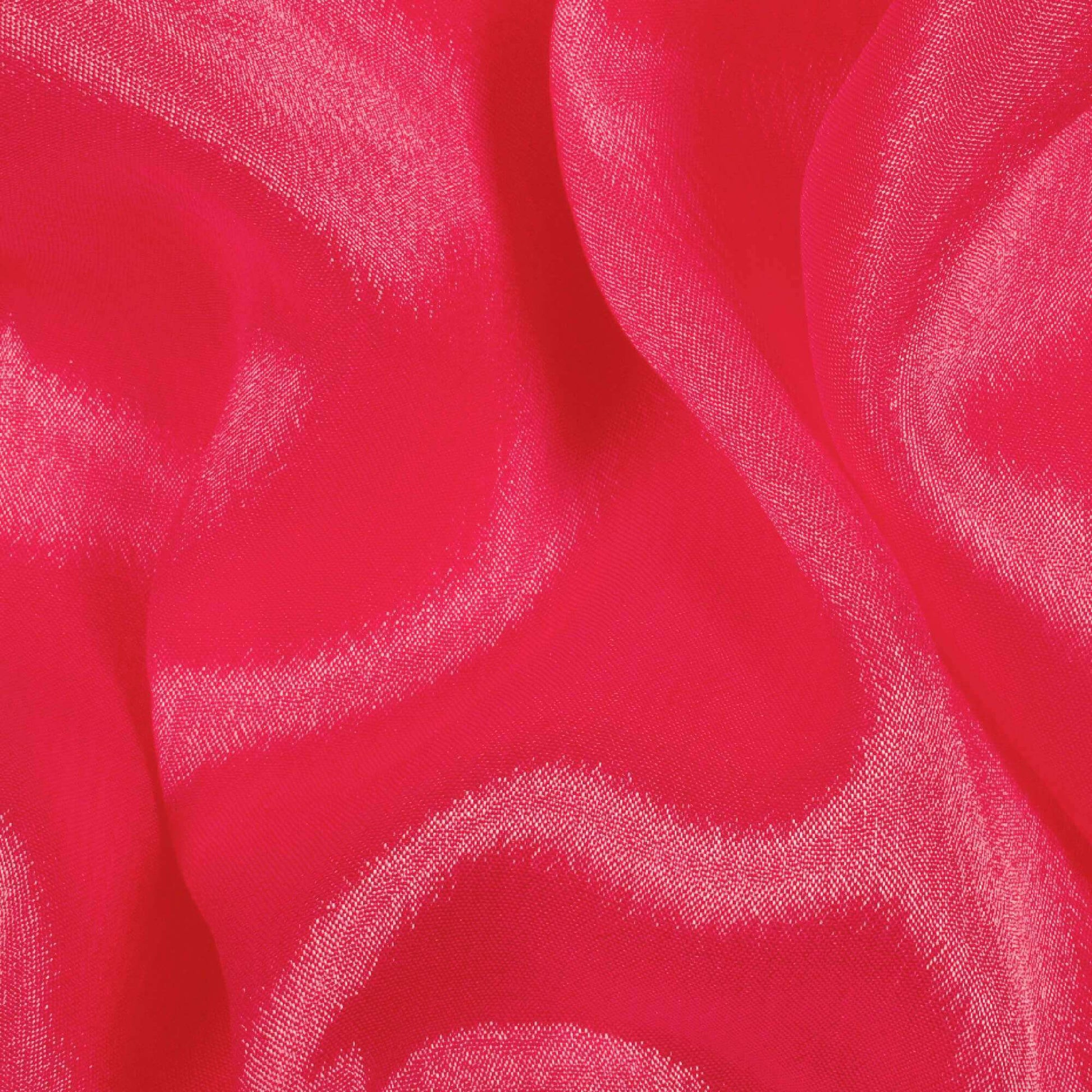 Magenta Pink Plain Pure Chinnon Chiffon Fabric - Fabcurate