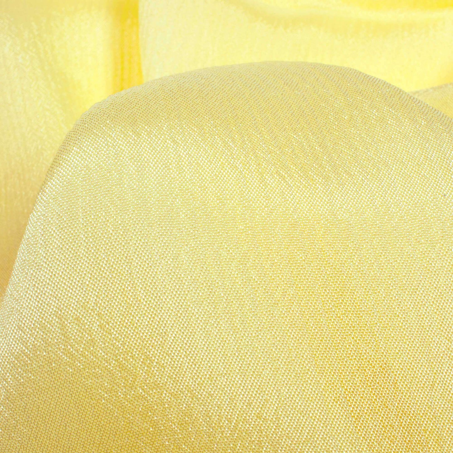 Banana Yellow Plain Pure Chinnon Chiffon Fabric - Fabcurate