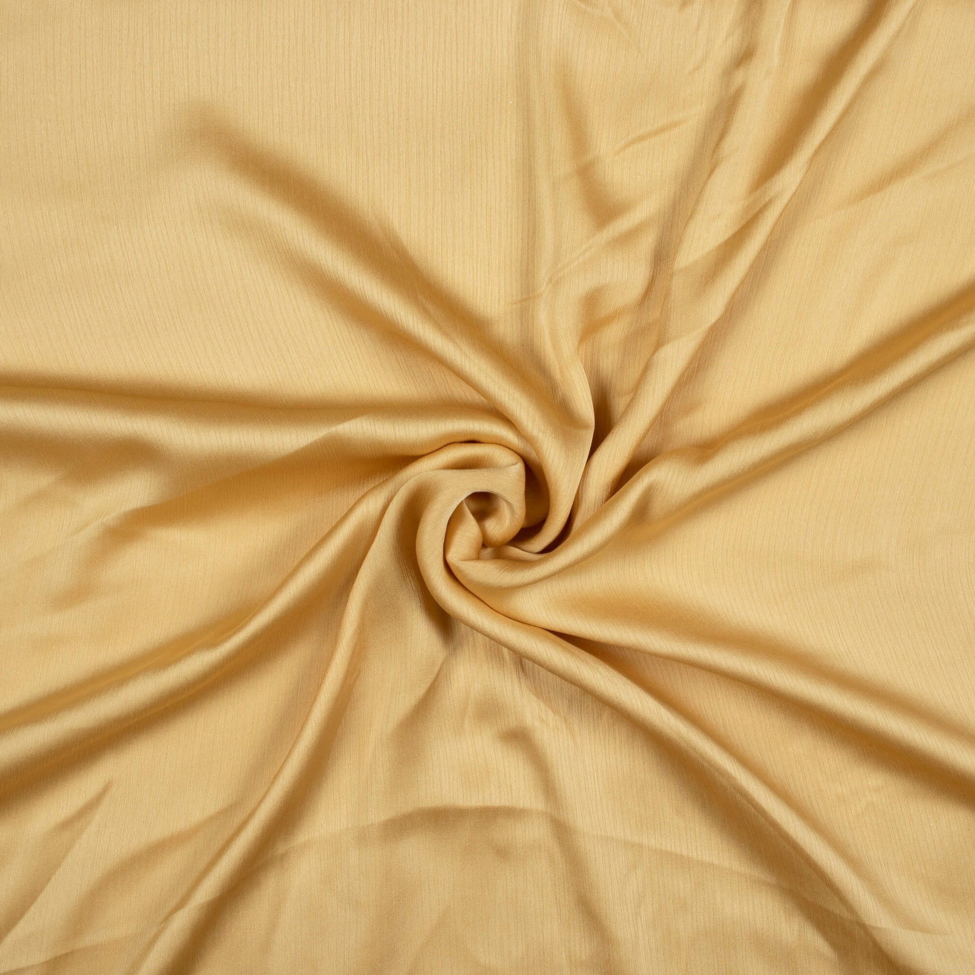 Beige Plain Premium Chiffon Satin Fabric - Fabcurate